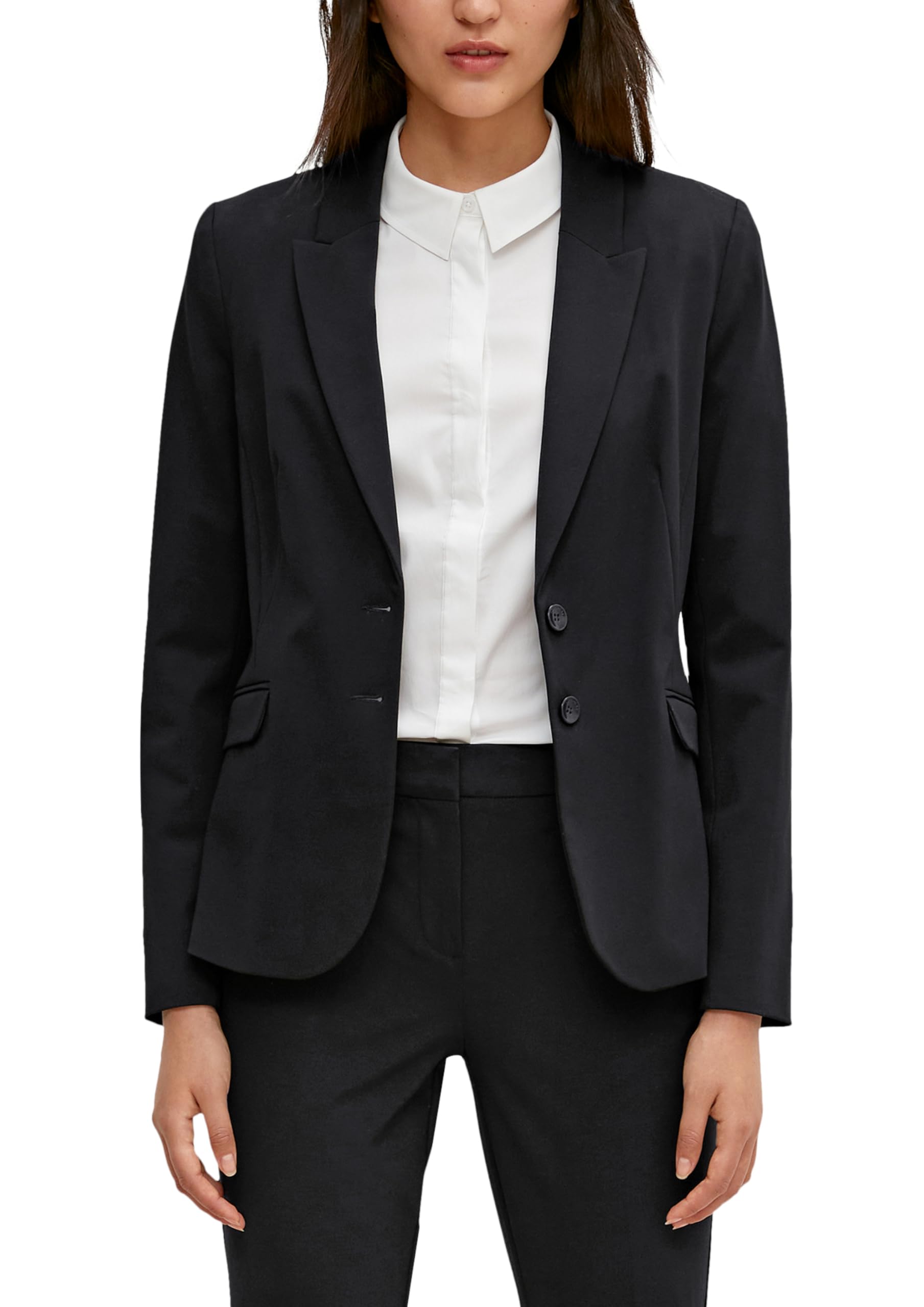 comma-anzugjacke-damen-gr-40-blazer-tailliert-2-knopf image 1