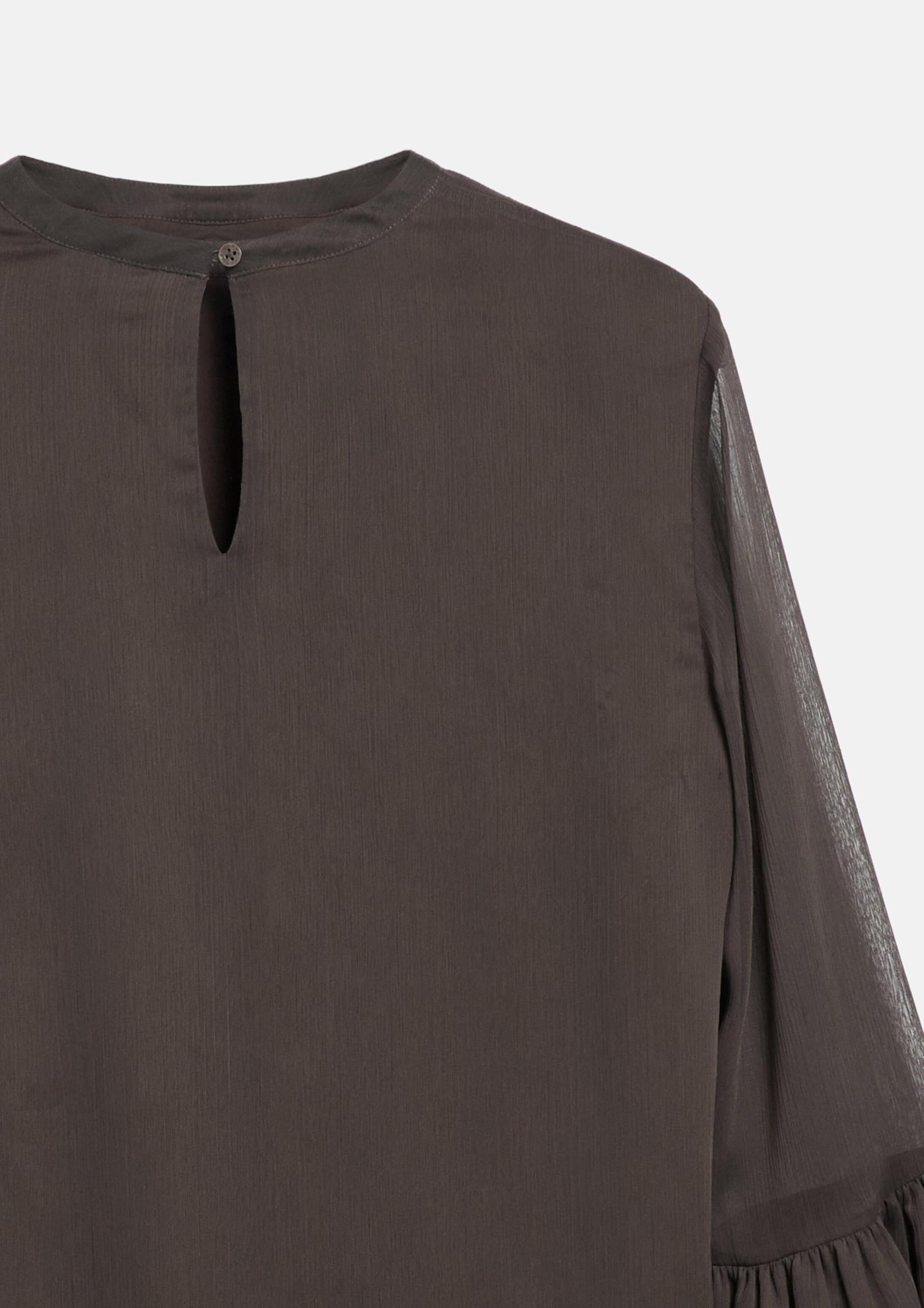 comma-blouses-chiffon-bluse-trompetenaermel-creme image 5