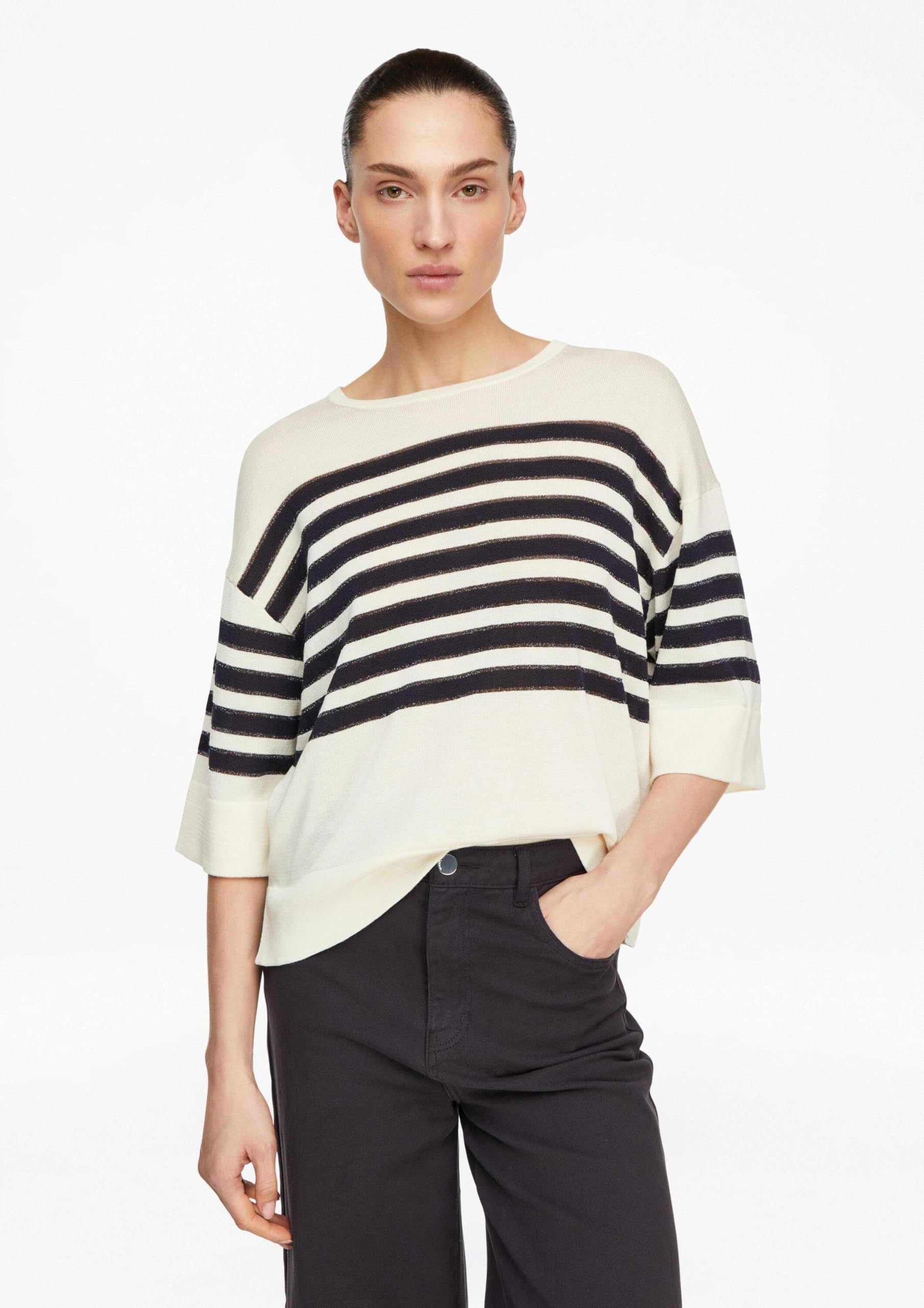 comma-pullover-feinstrick-streifen-glitzergarn-gr-l image 6