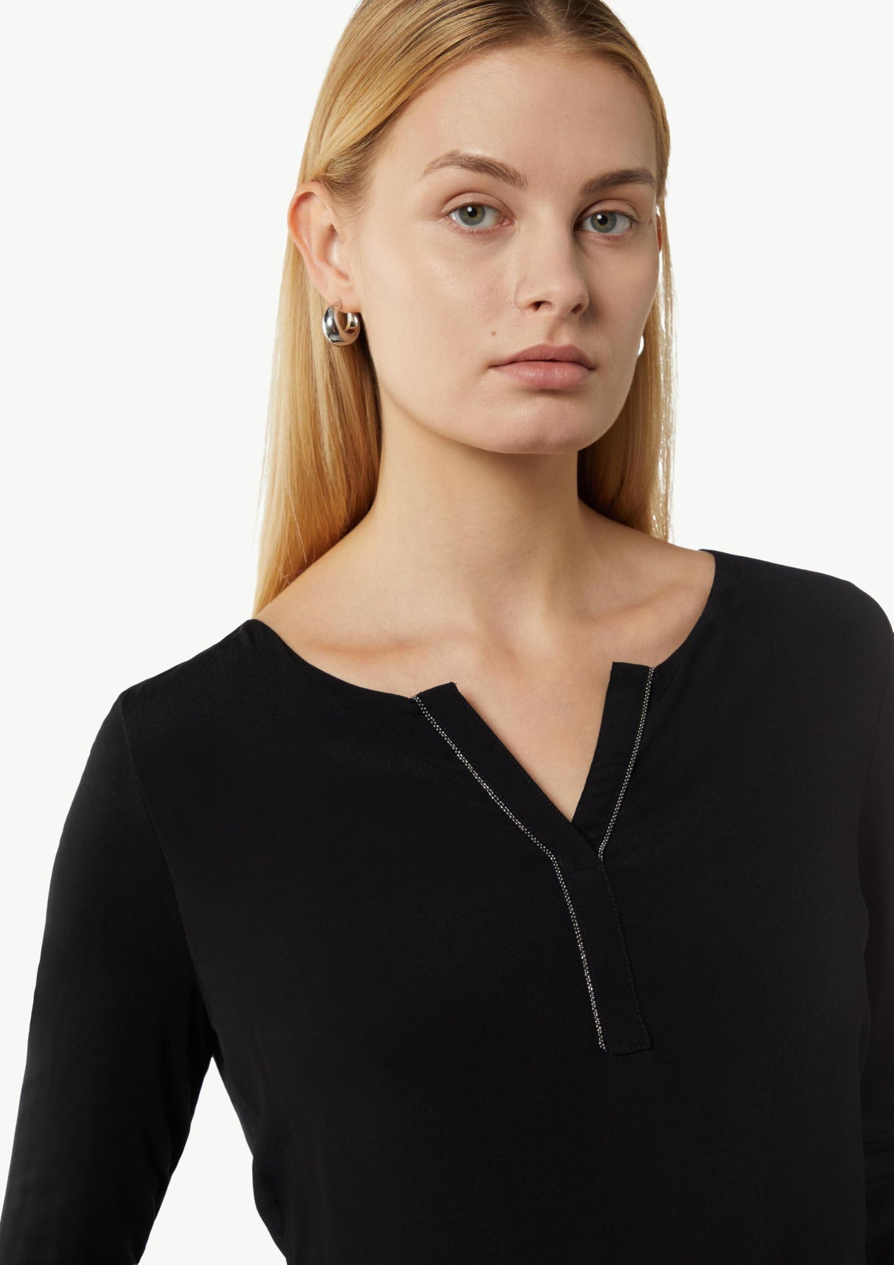 comma-longsleeve-fabricmix-shirt-gr-40-mit-schmuck-detail image 3