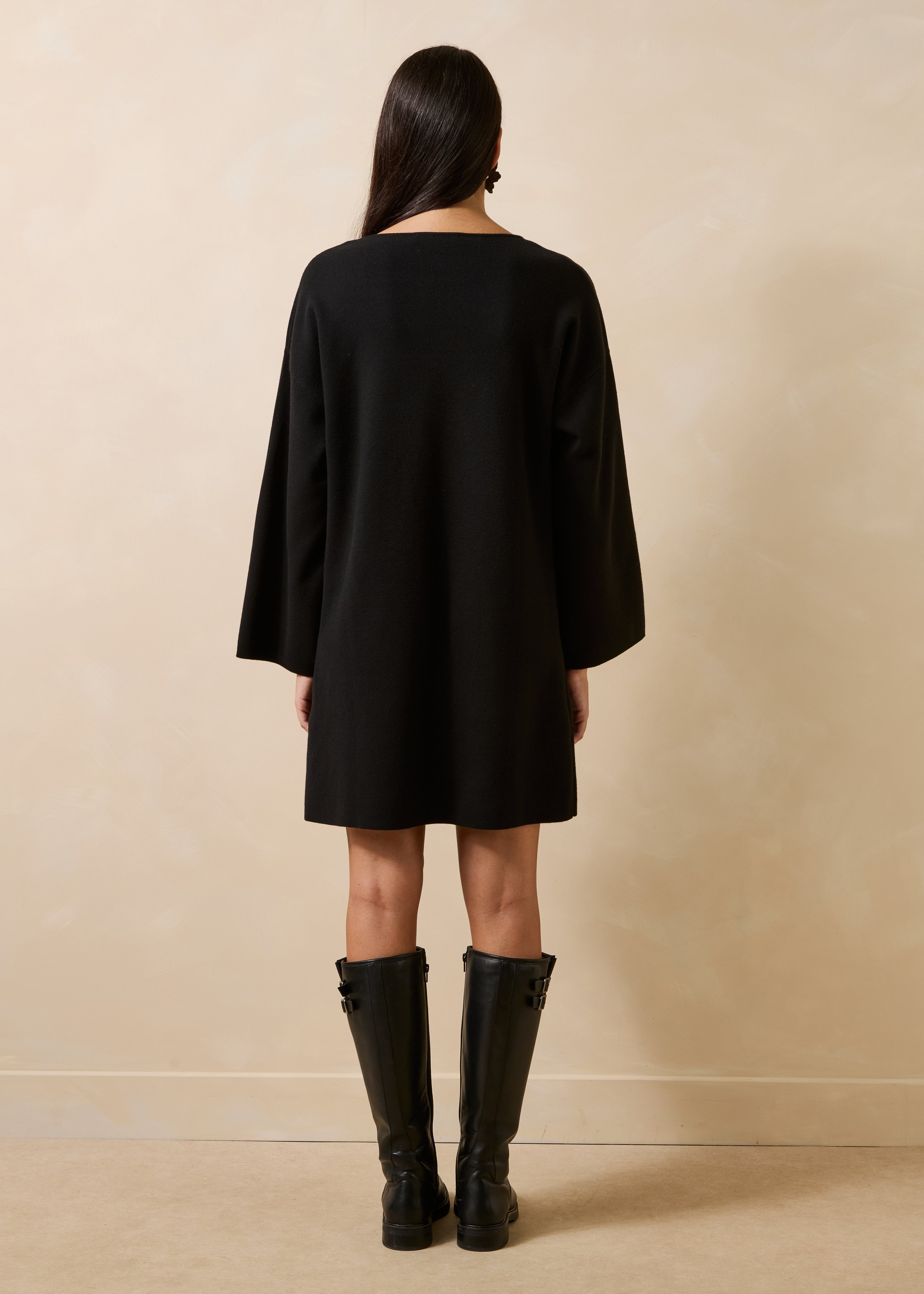 la-f-e-marabout-e-gitane-kleid-schwarz-kurz-stickerei image 2