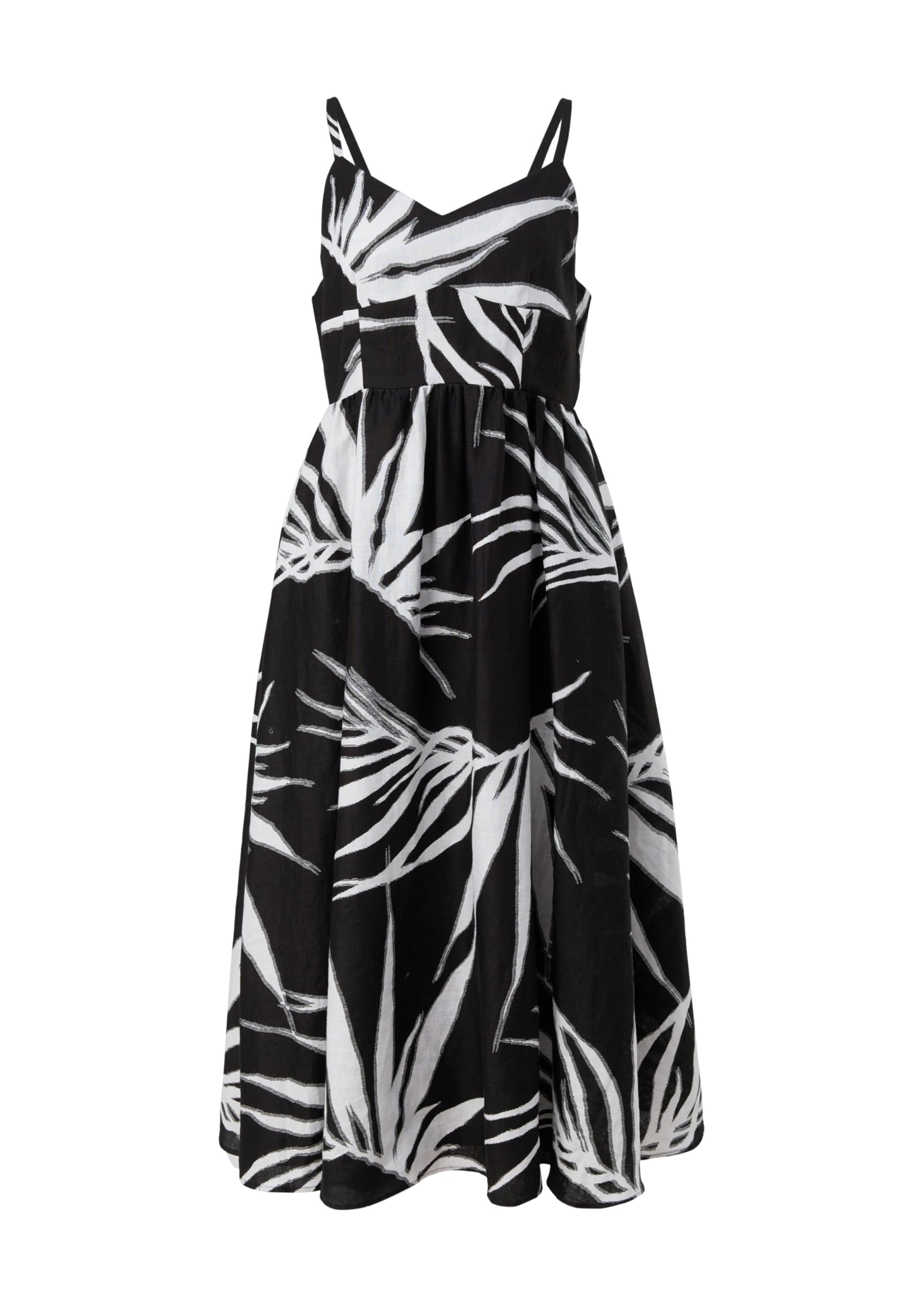 comma-dresses-midikleid-leinen-allovermuster image 4