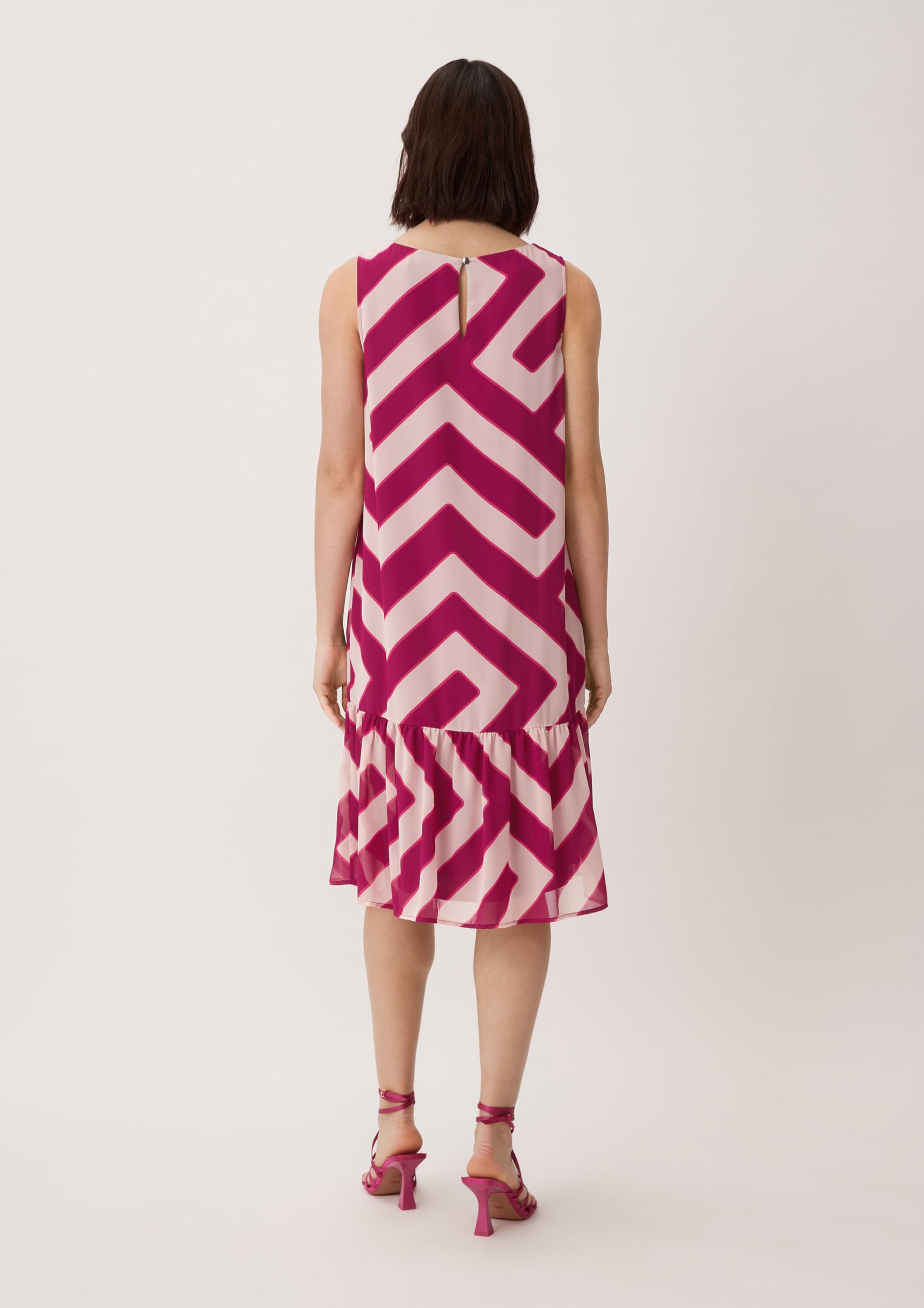 comma-dresses-midikleid-volants-fuchsia-gr-34 image 7