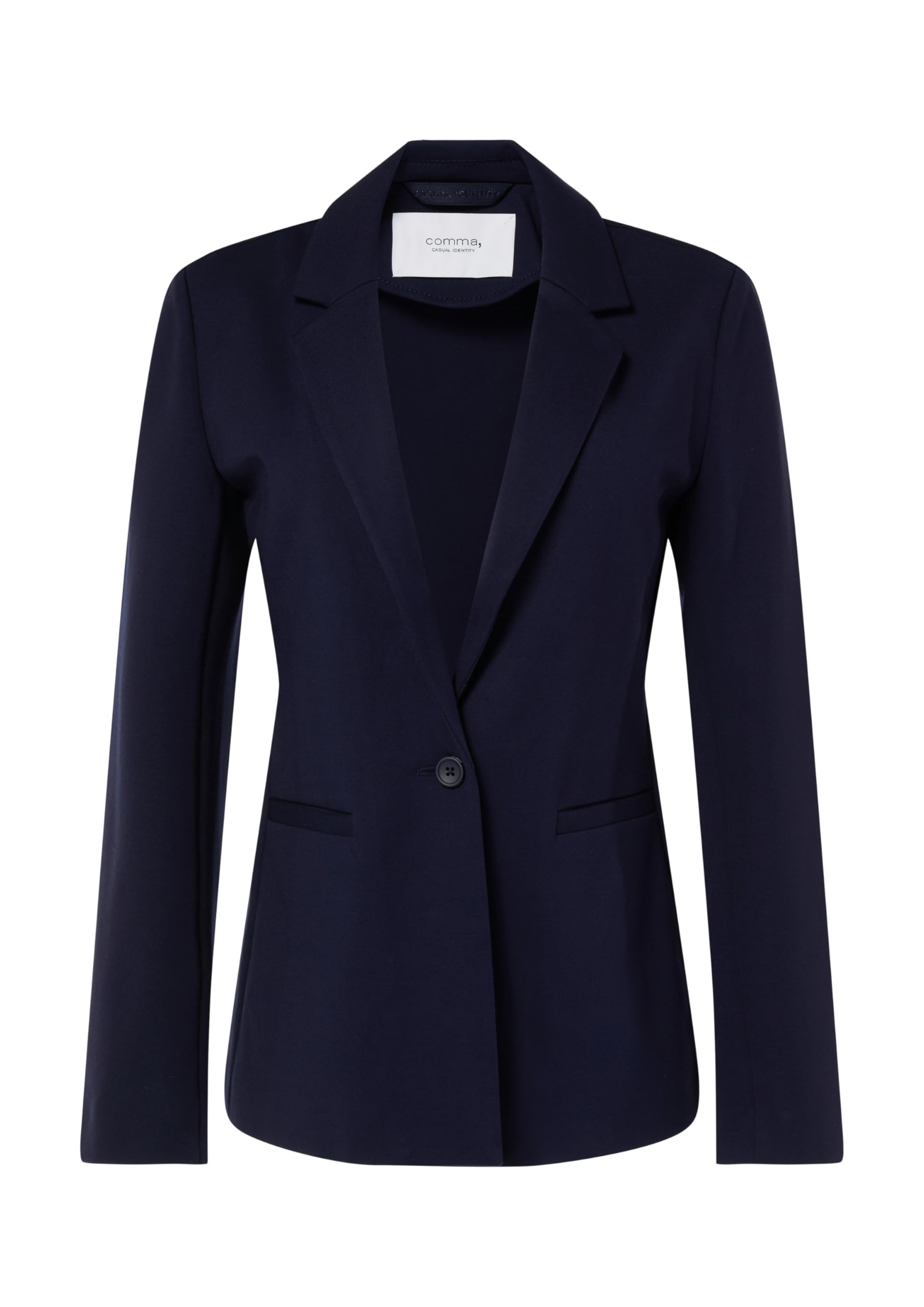 comma-jersey-blazer-gr-e-34-navy-stretch image 3