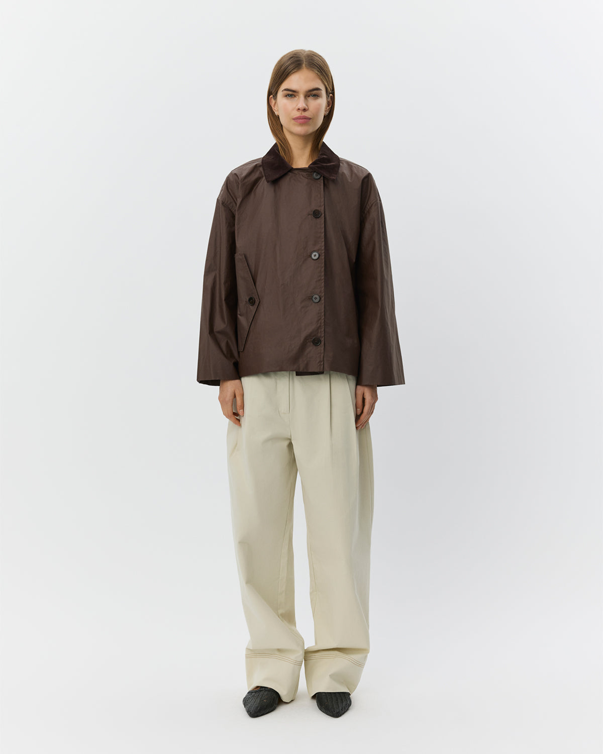 sofie-schnoor-women-agathasw-jacke-dark-brown-baumwolle image 2