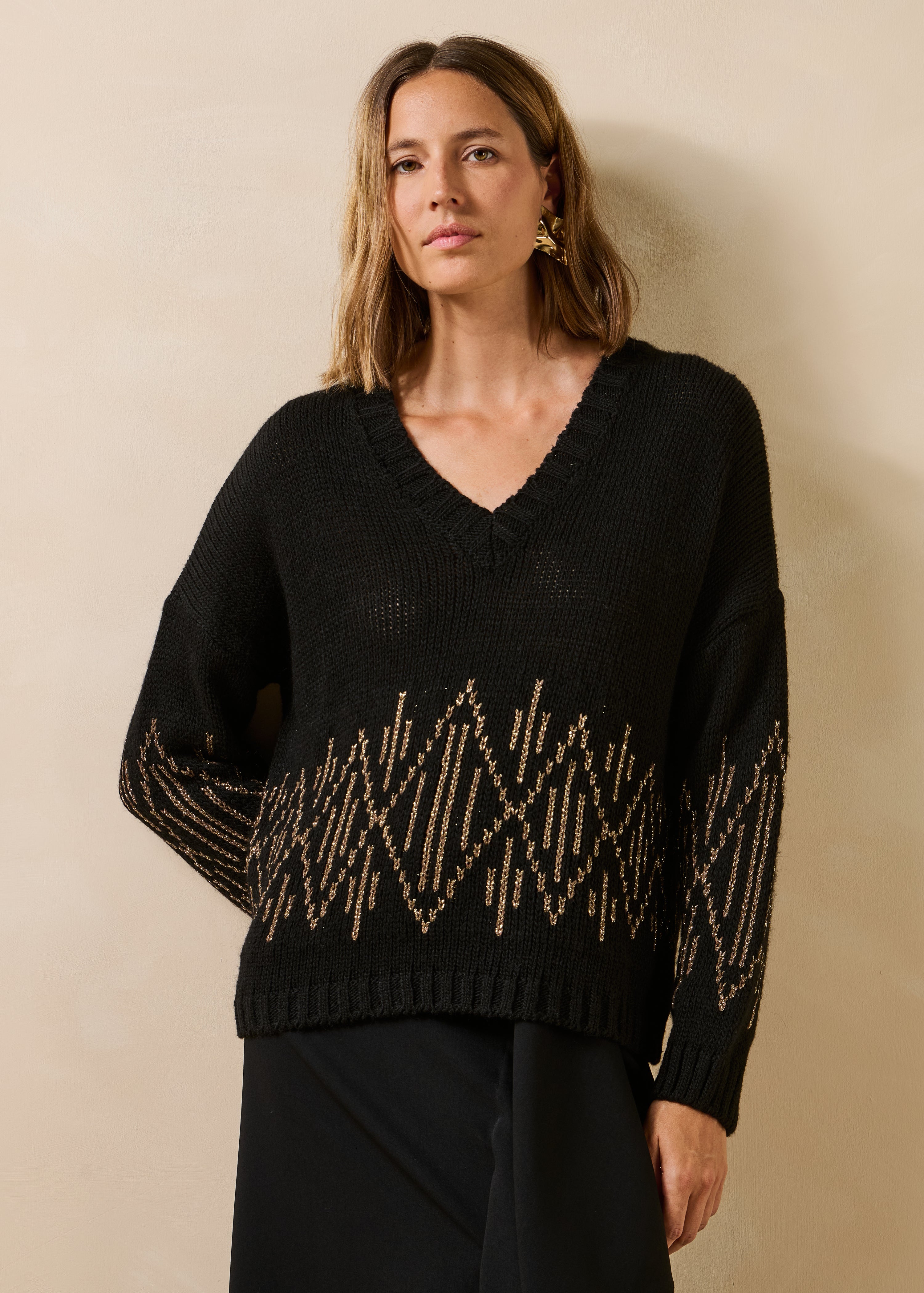 la-f-e-marabout-e-pullover-gipsou-schwarz-wolle-alpaka image 1