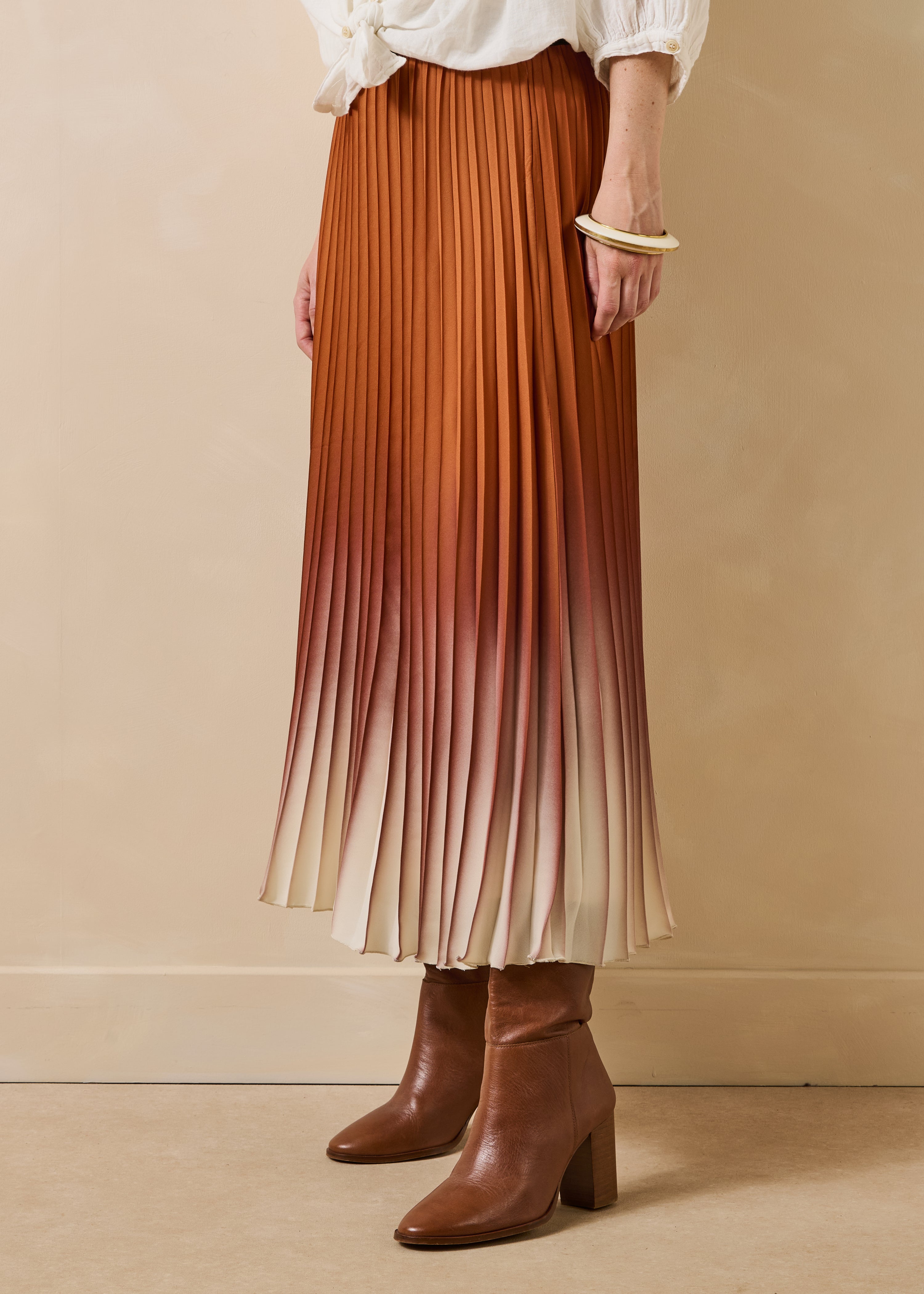la-f-e-marabout-e-elynor-rock-braun-plissiert-tie-dye-lang image 2