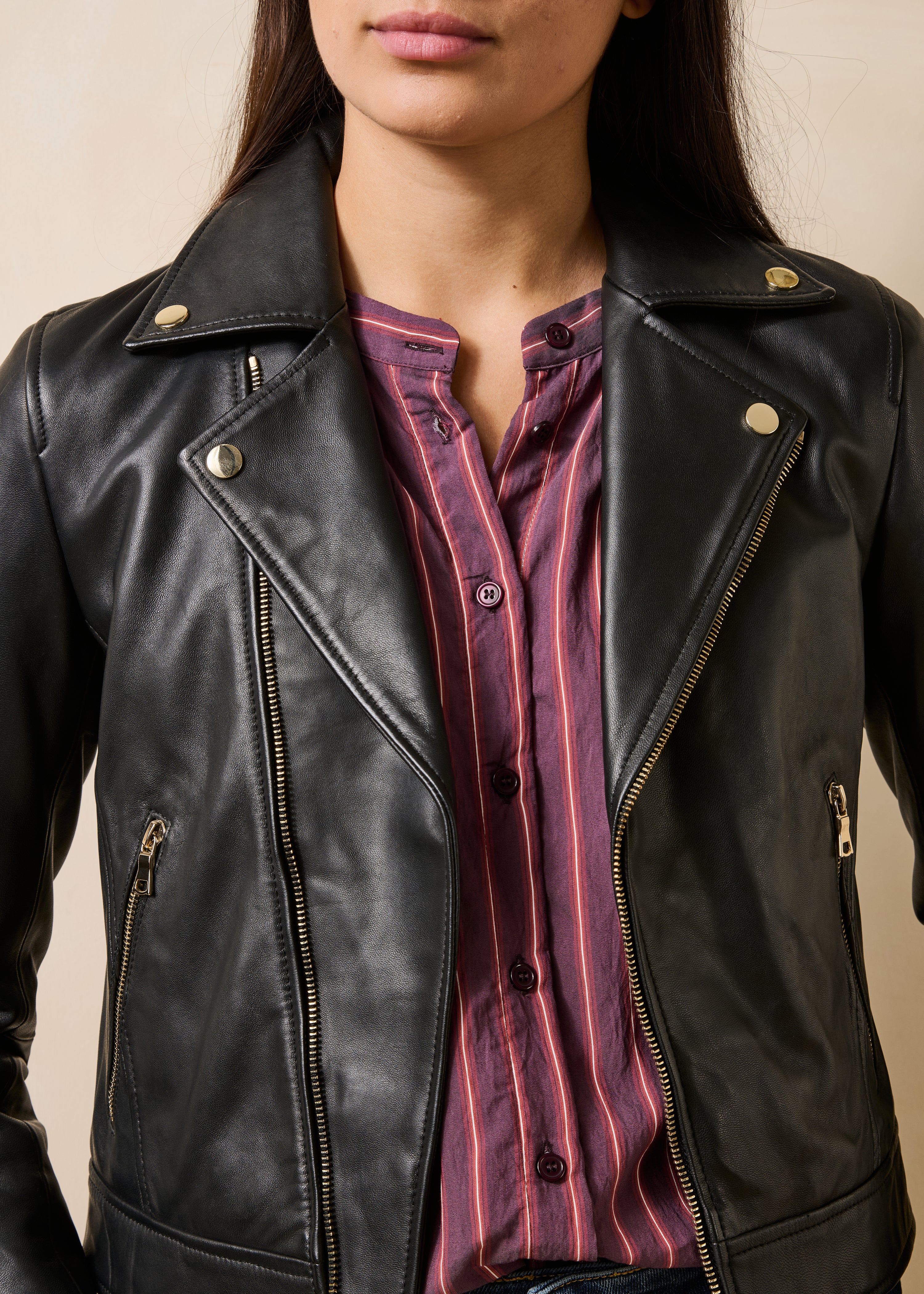 la-f-e-marabout-e-barcares-lederjacke-schwarz-38 image 5