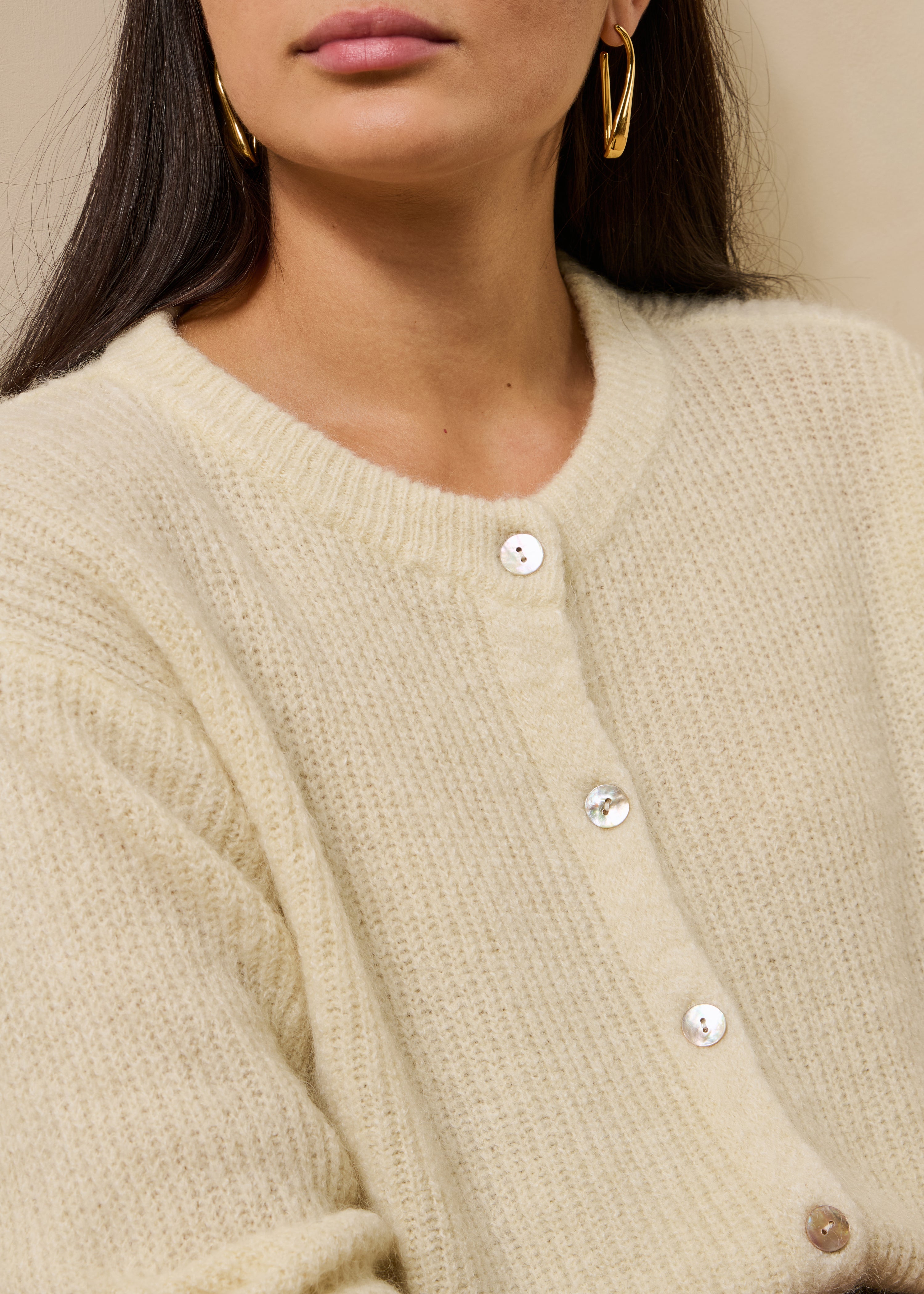 la-f-e-marabout-e-zakaria-strickjacke-ecru-mohair-wolle image 5