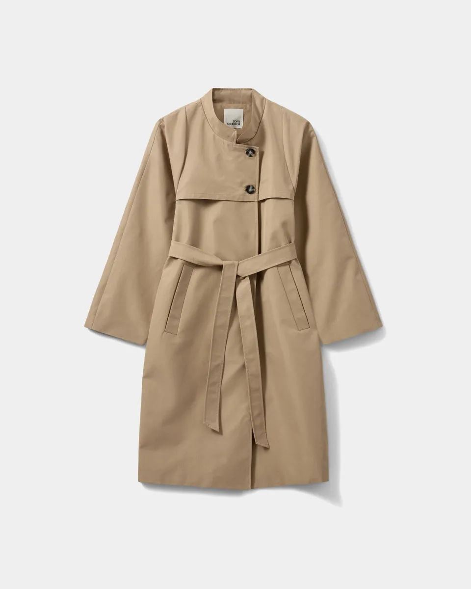 sofie-schnoor-women-lizzysw-trenchcoat-camel-mantel-baumwolle image 1