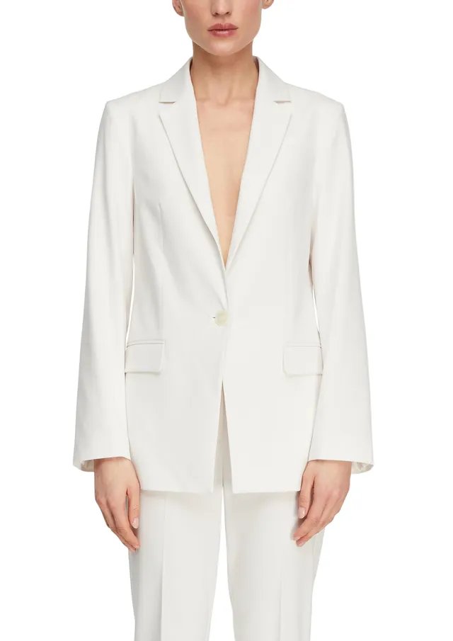 comma-blazer-viskose-stretch-tailliert-ein-knopf-regular-fit image 1