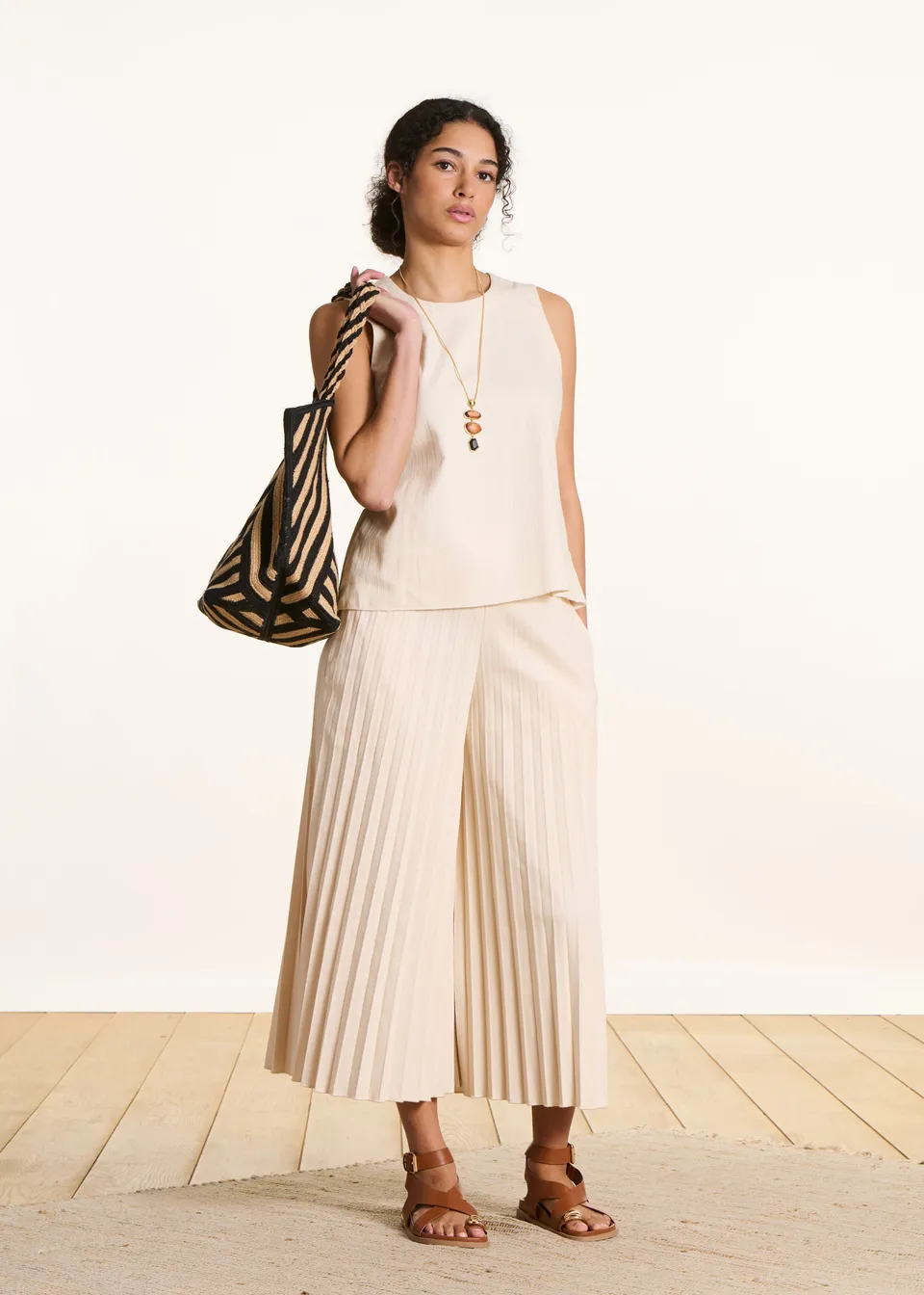 la-f-e-marabout-e-hose-denim-ecru-plissee-gummibund-7-8 image 1