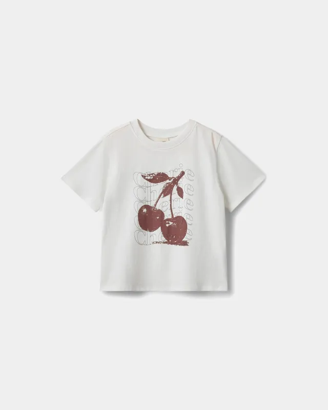 sofie-schnoor-young-zenasy-t-shirt-off-white-kirschprint image 1