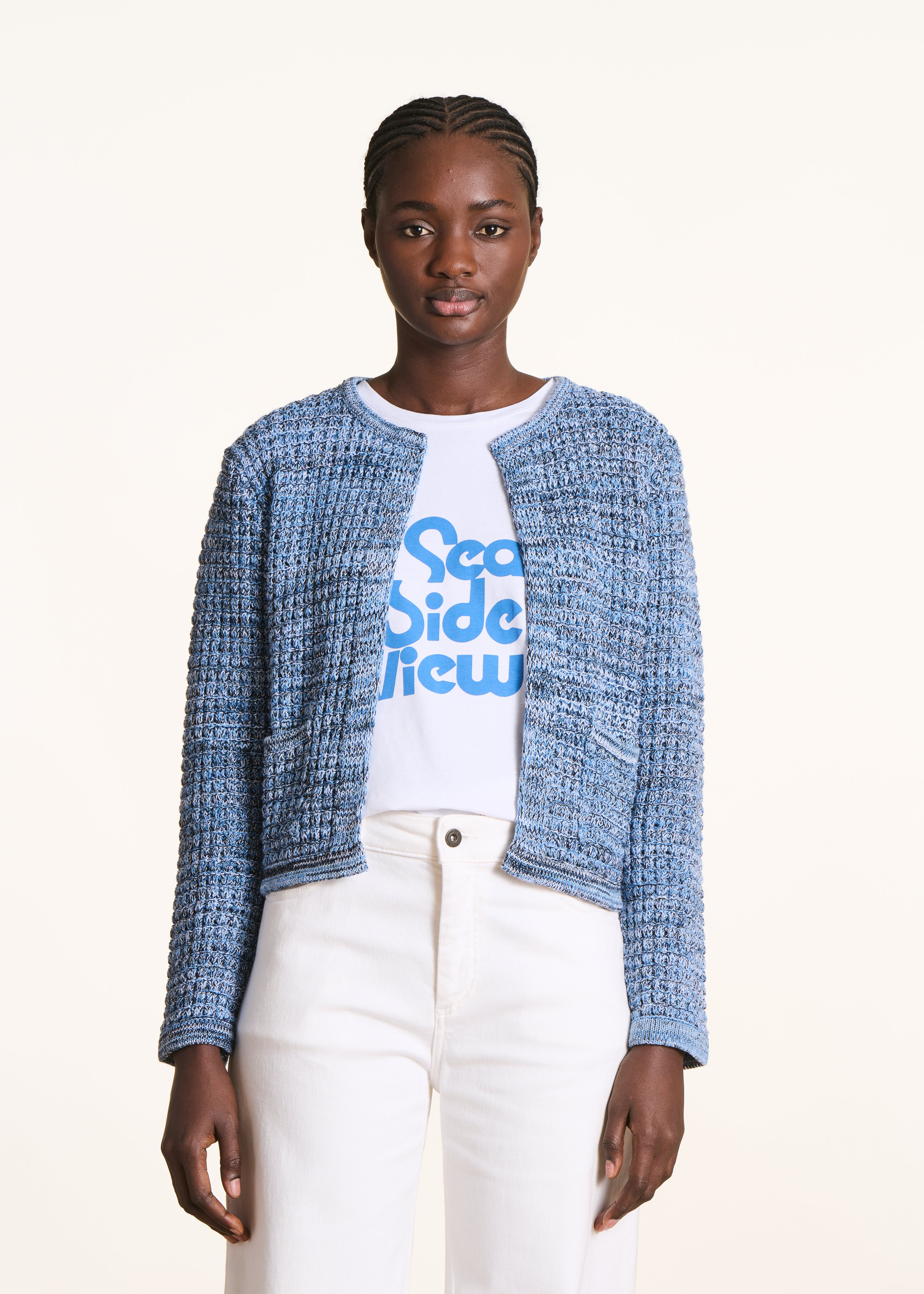 la-f-e-marabout-e-fidelis-weste-blau-meliert-offen image 1