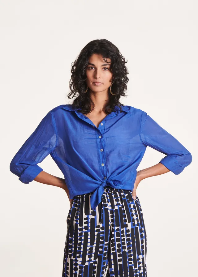la-f-e-marabout-e-depa-bluse-blau-voile-baumwolle-seide image 1