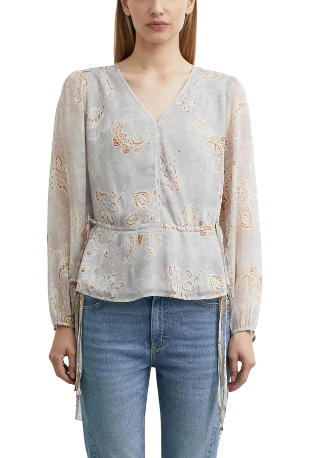 comma-blouses-chiffonbluse-print-v-ausschnitt-gr-e-32 image 1