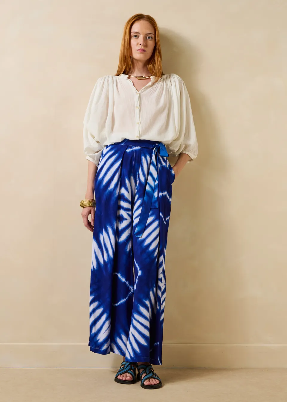 la-f-e-marabout-e-simba-stoffhose-blau-weit-gr-40 image 1