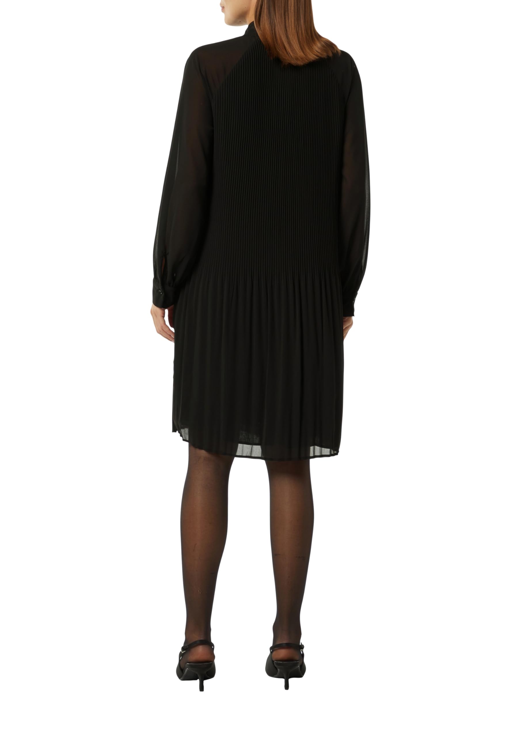 comma-chiffon-plisseekleid-mit-schleifen-detail-gr-46 image 2