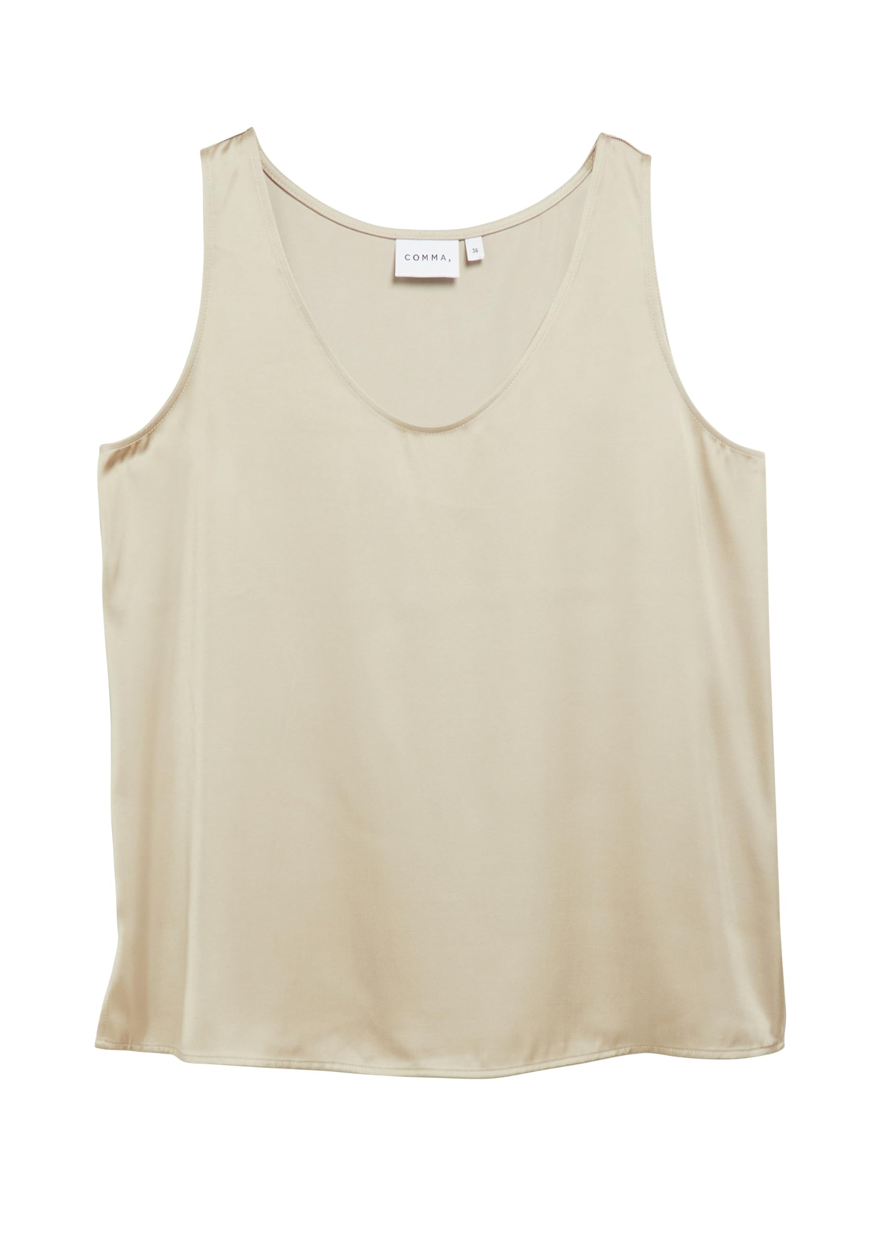comma-blouses-satin-top-rmellos-gr-e-38-crew-neck image 4