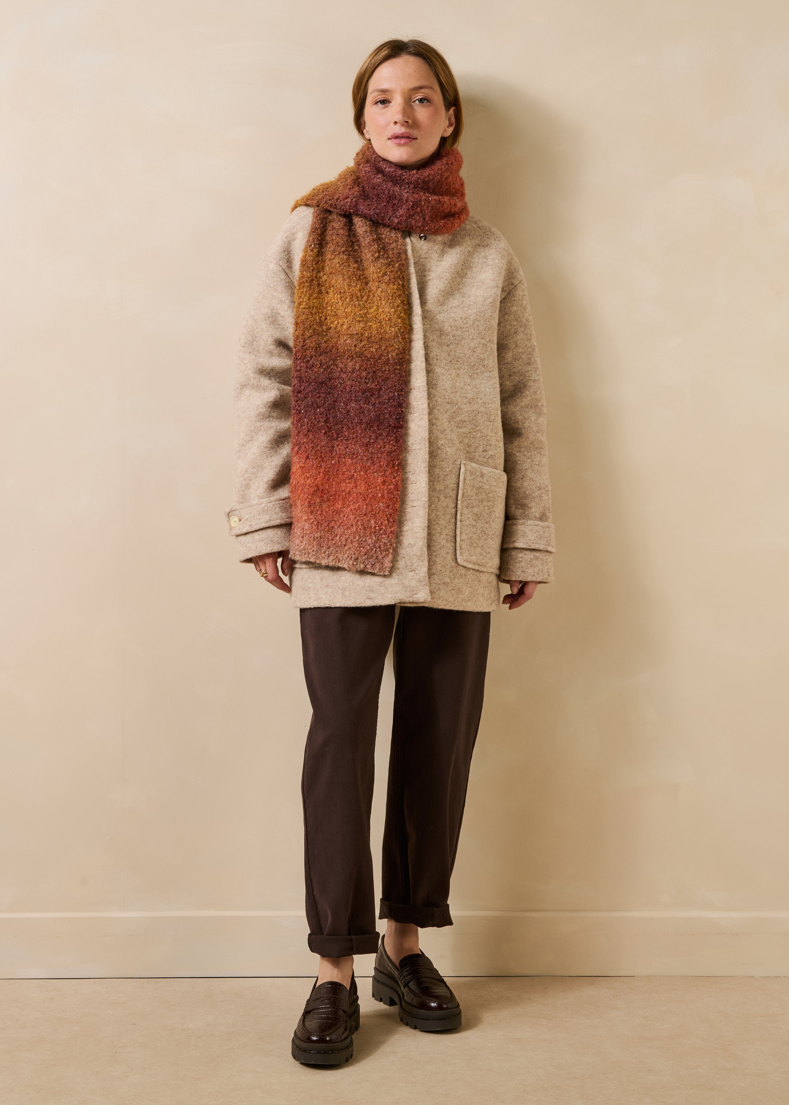 la-f-e-marabout-e-groska-schal-braun-tie-dye-rosewood image 1