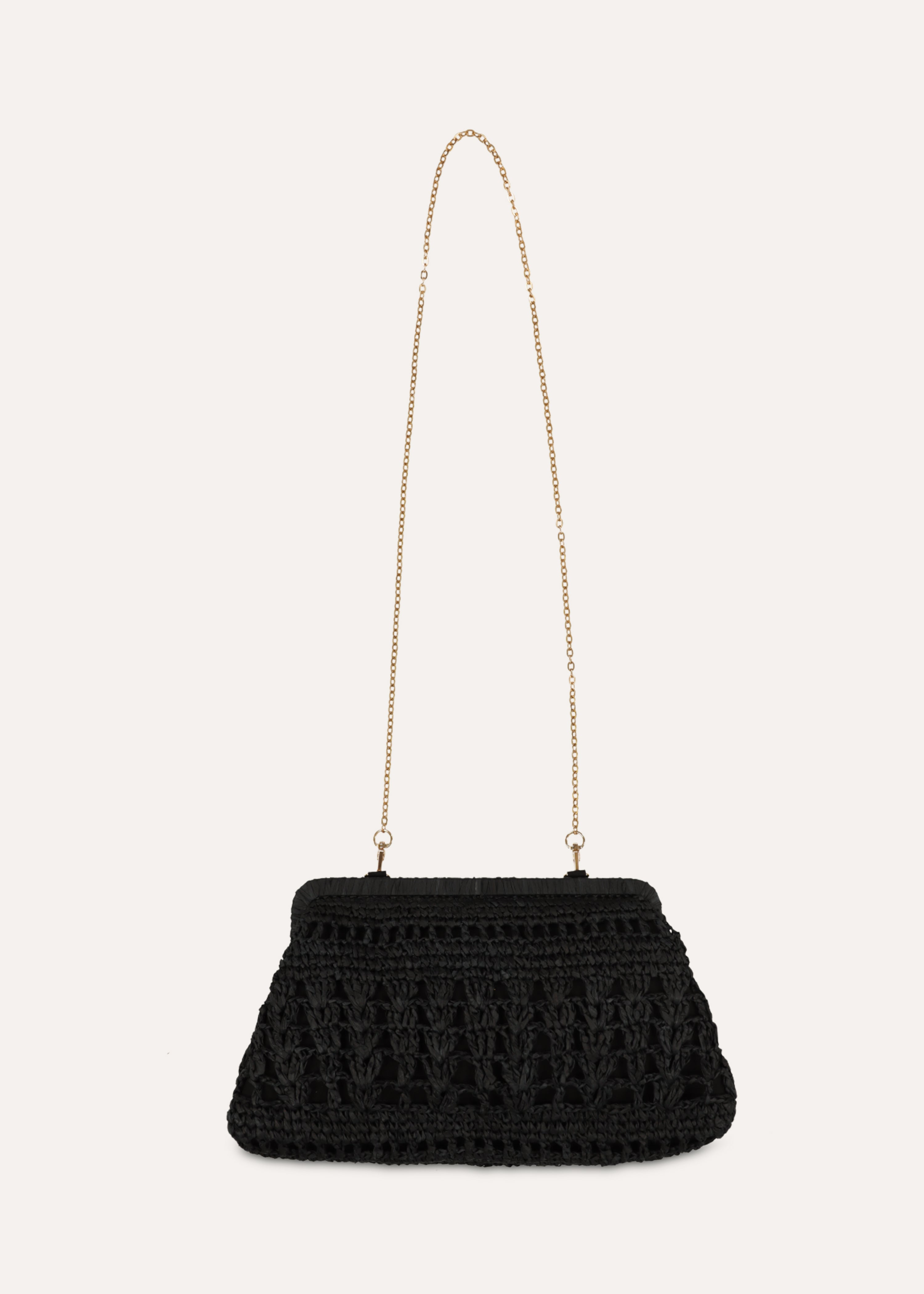 la-f-e-marabout-e-raffia-tasche-schwarz-umh-ngetasche image 3