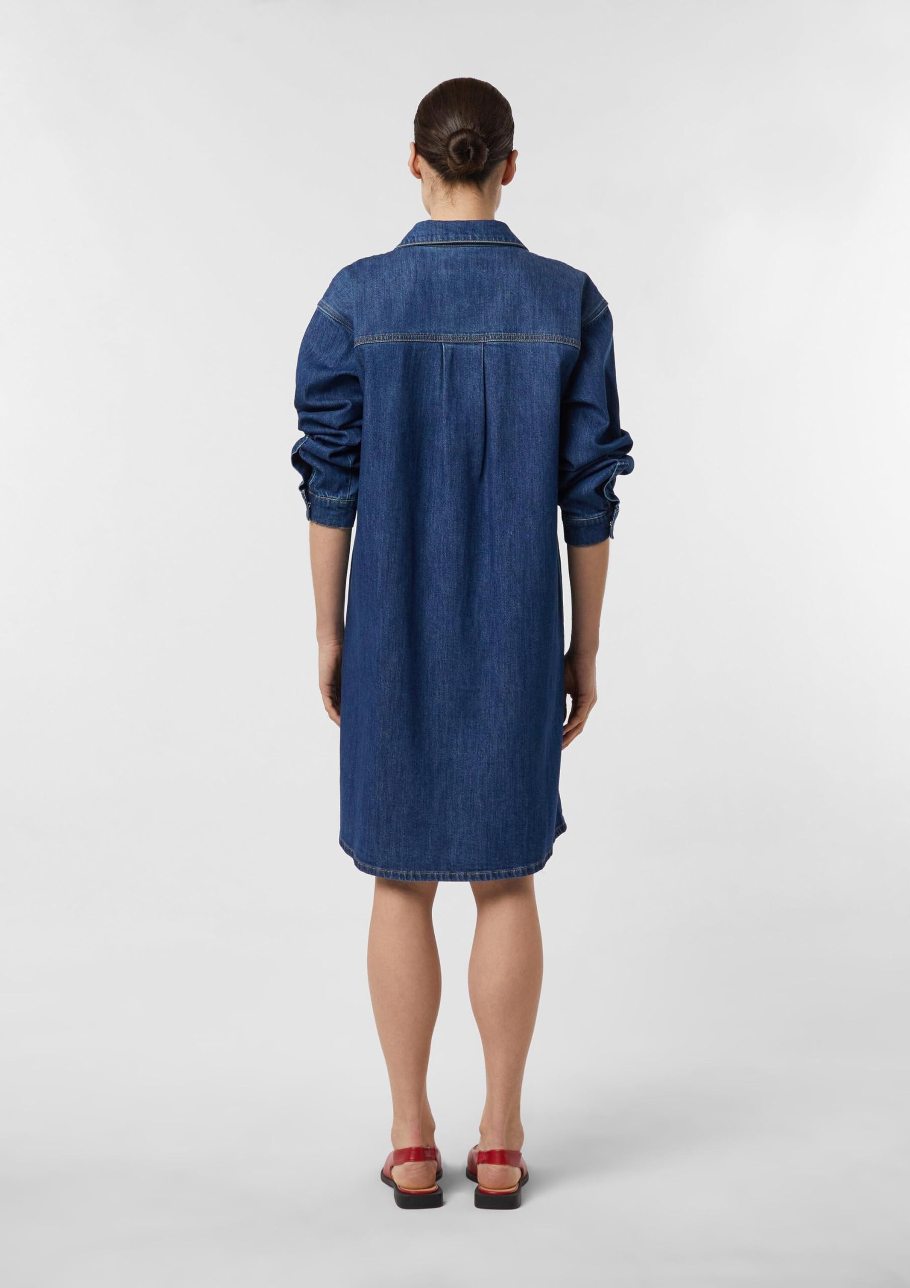 comma-damen-hemdblusenkleid-denim-loose-fit-gr-34 image 8