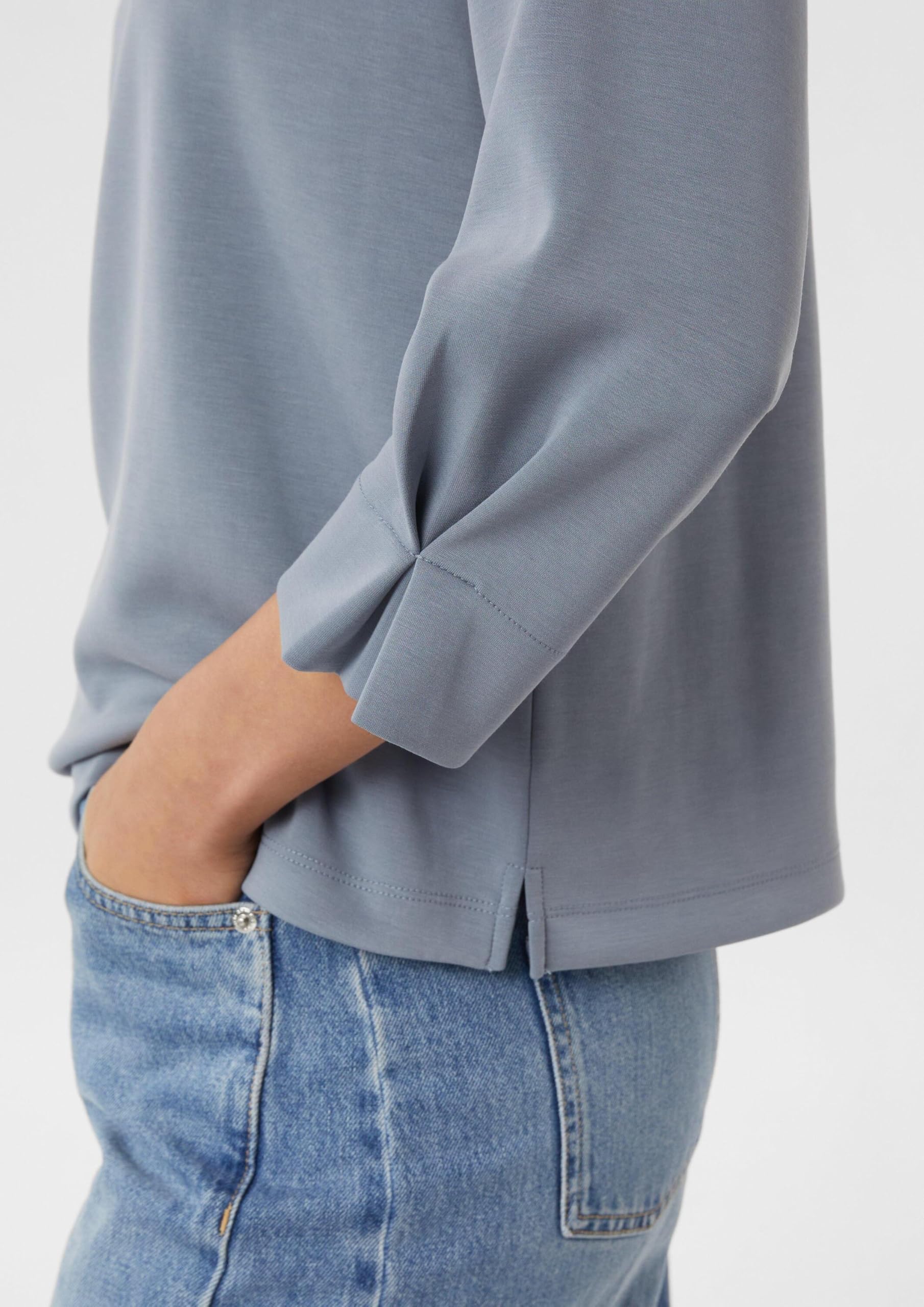 comma-sweatshirt-mit-3-4-rmeln-pullover-gr-42-weich image 4