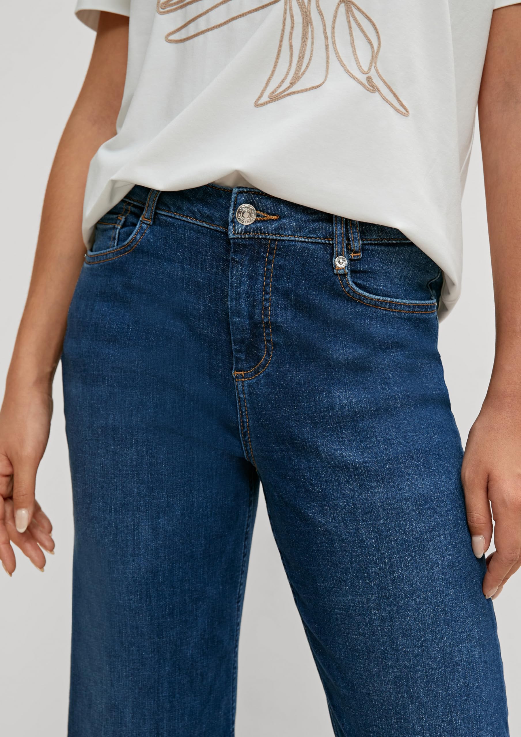 comma-trousers-freizeithose-culotte-gr-34-lang-tiefblau image 3