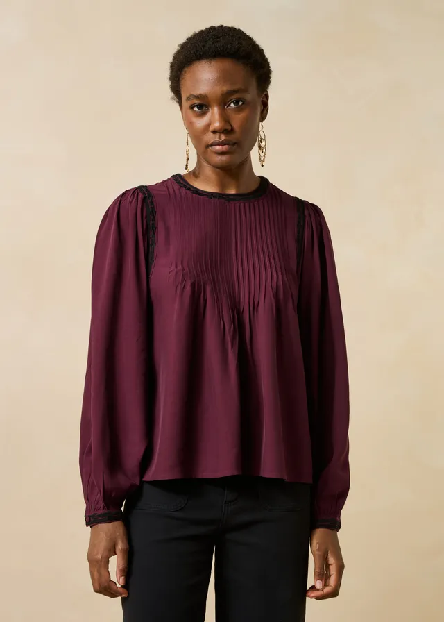 la-f-e-marabout-e-ganji-top-bordeaux-stickerei-langarm image 1