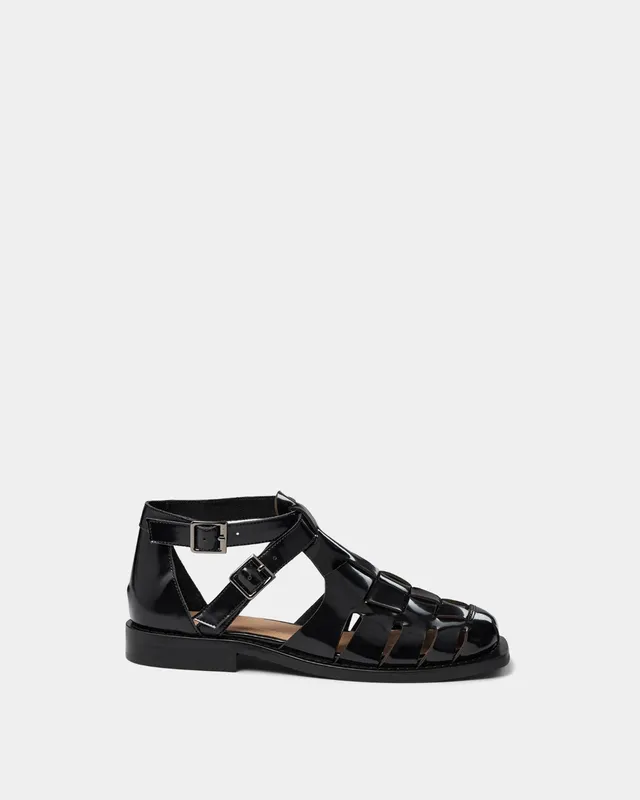 sofie-schnoor-mollysw-sandale-leder-schwarz-lack image 1