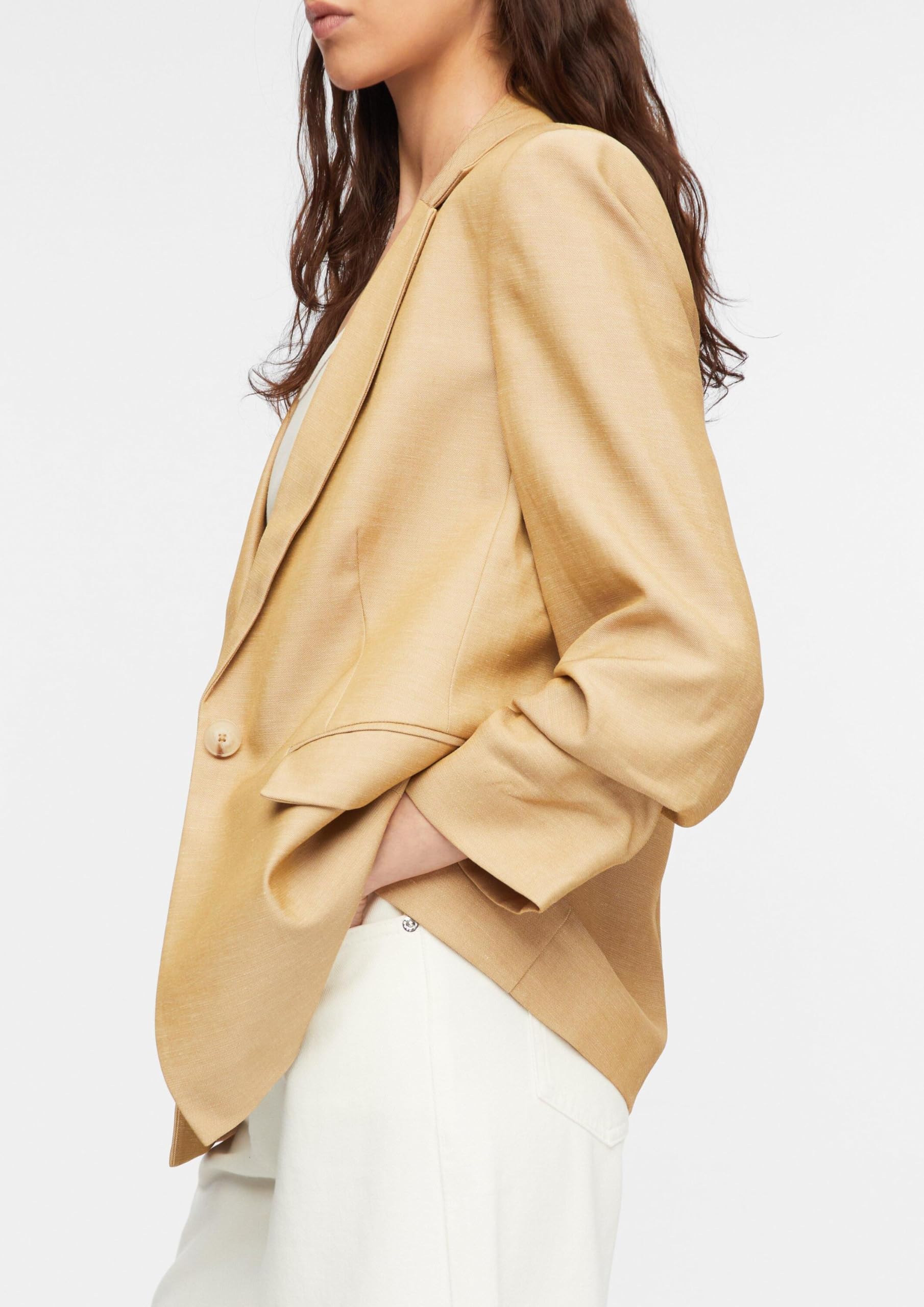 comma-blazers-blazer-regular-fit-reverskragen-3-4-rmel-gr-42-leinen image 4