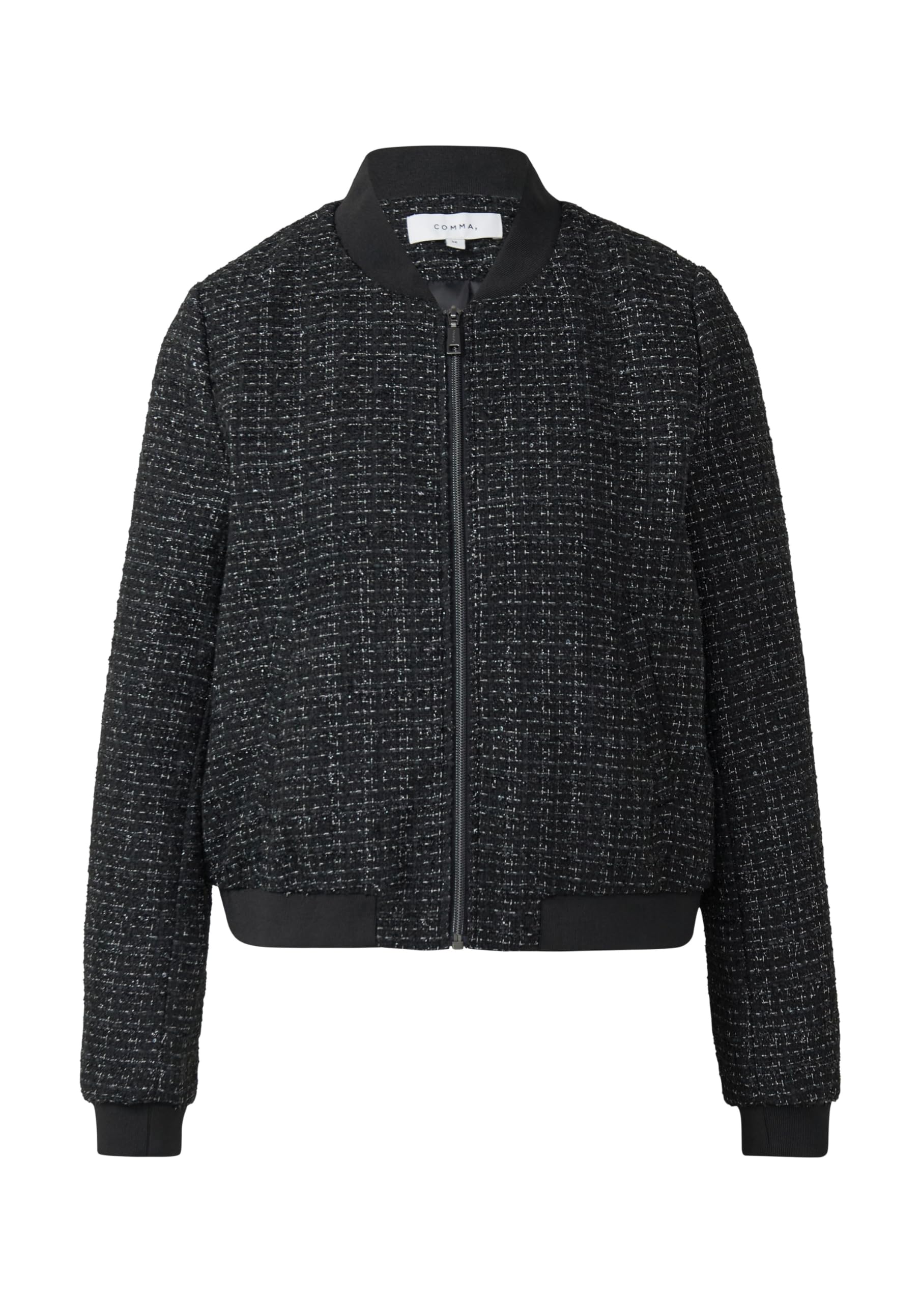 comma-kurzer-blouson-jacke-gr-e-40-mit-glitzergarn image 3