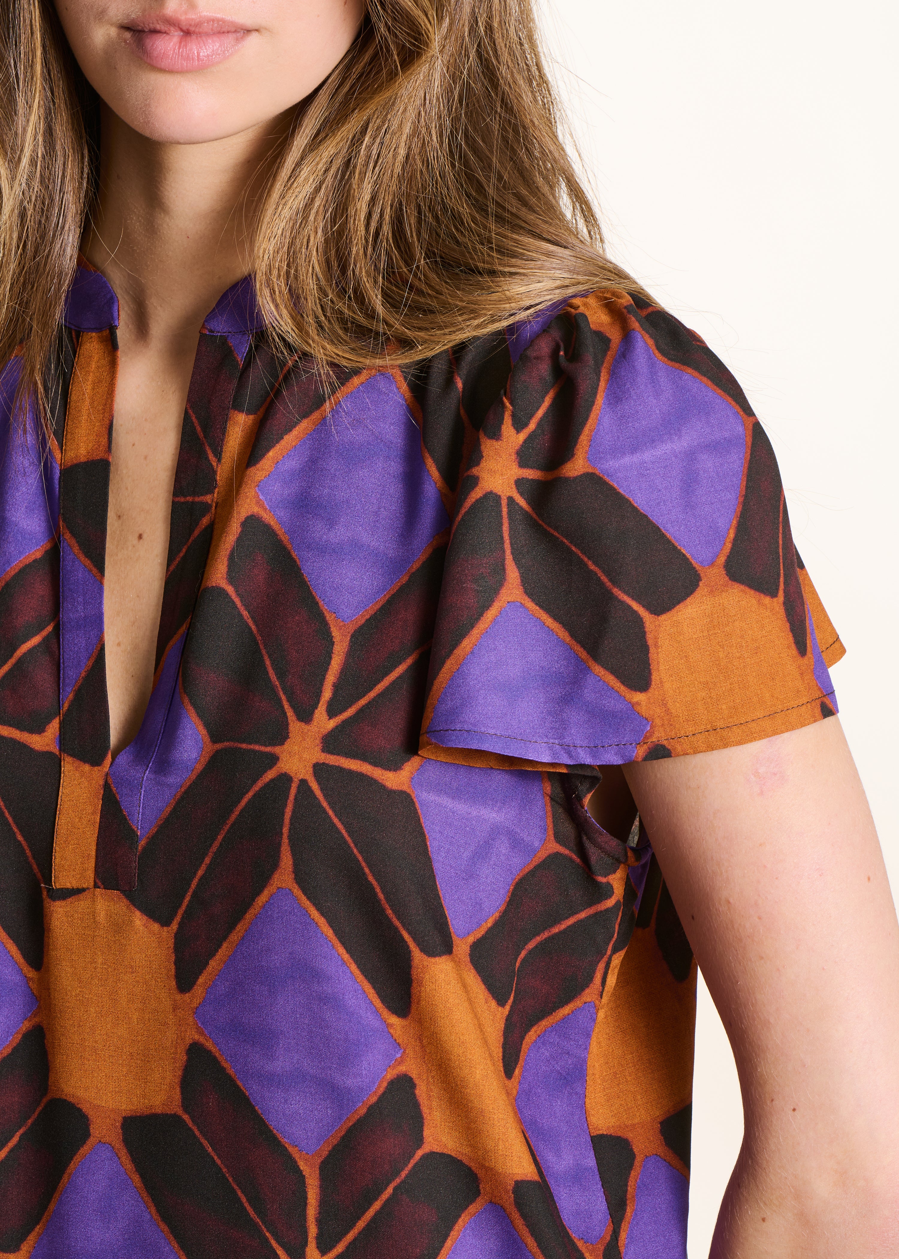 la-f-e-marabout-e-kleid-orange-violett-kurz-gr-34-46 image 5