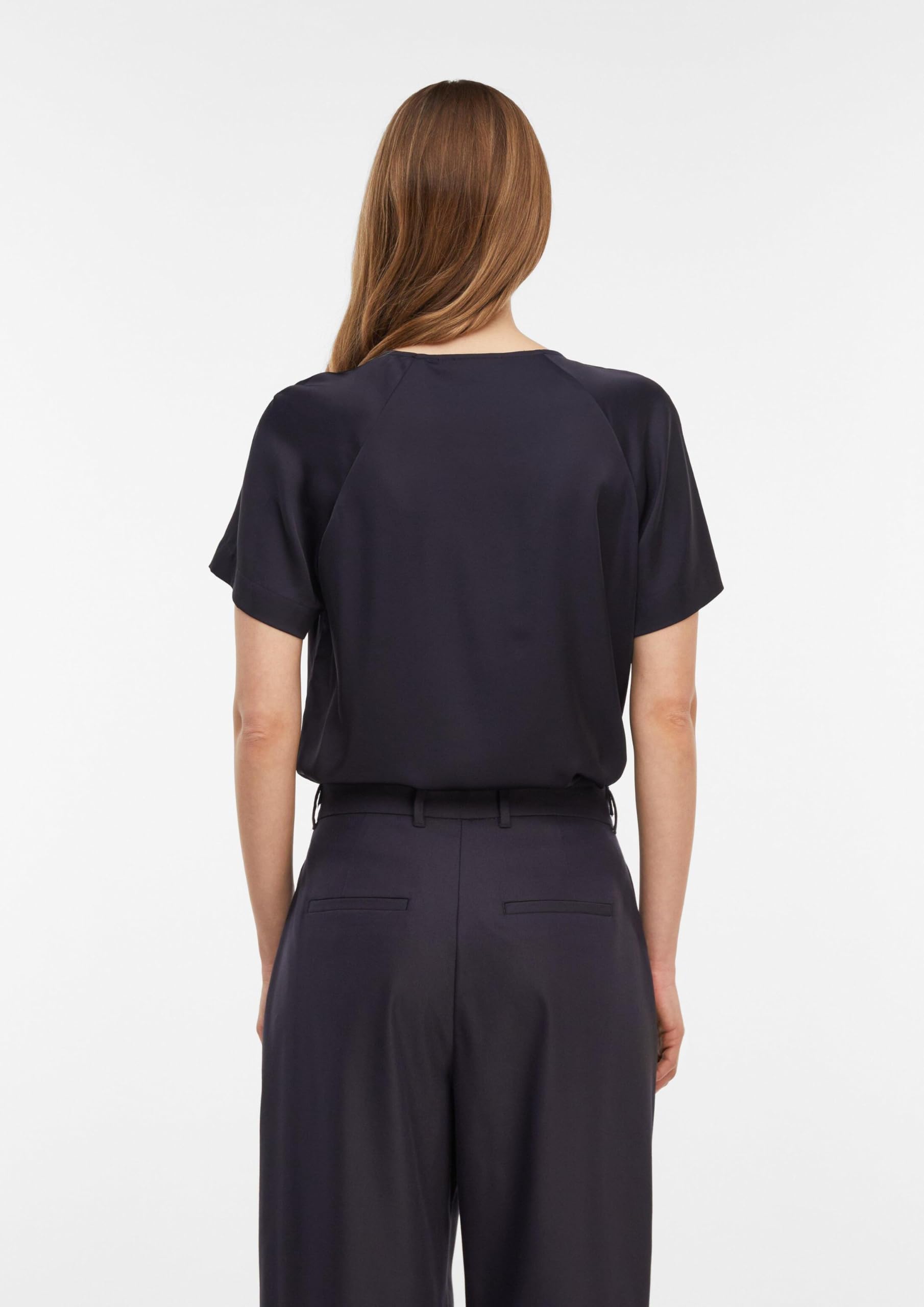 comma-baumwollbluse-damen-kurzarm-mit-faltenfront image 7