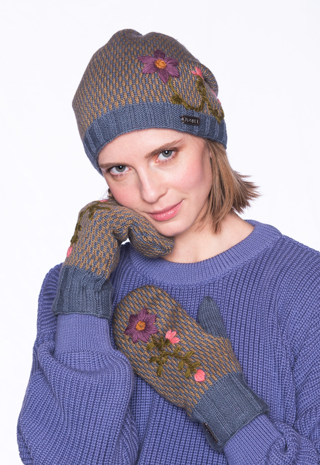 moshiki-candy-biksha-longbeanie-strickm-tze-blaugrau-wolle image 2