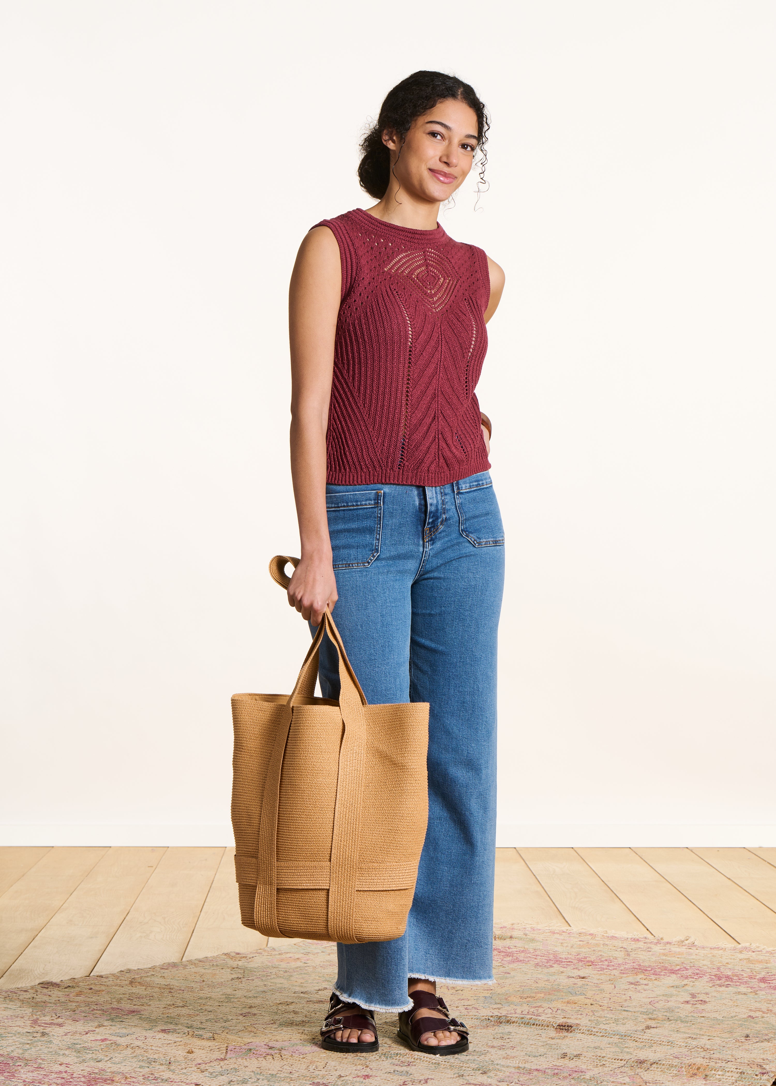 la-f-e-marabout-e-pulls-gilets-pullunder-bordeaux-rmellos-h-kelstrick image 2