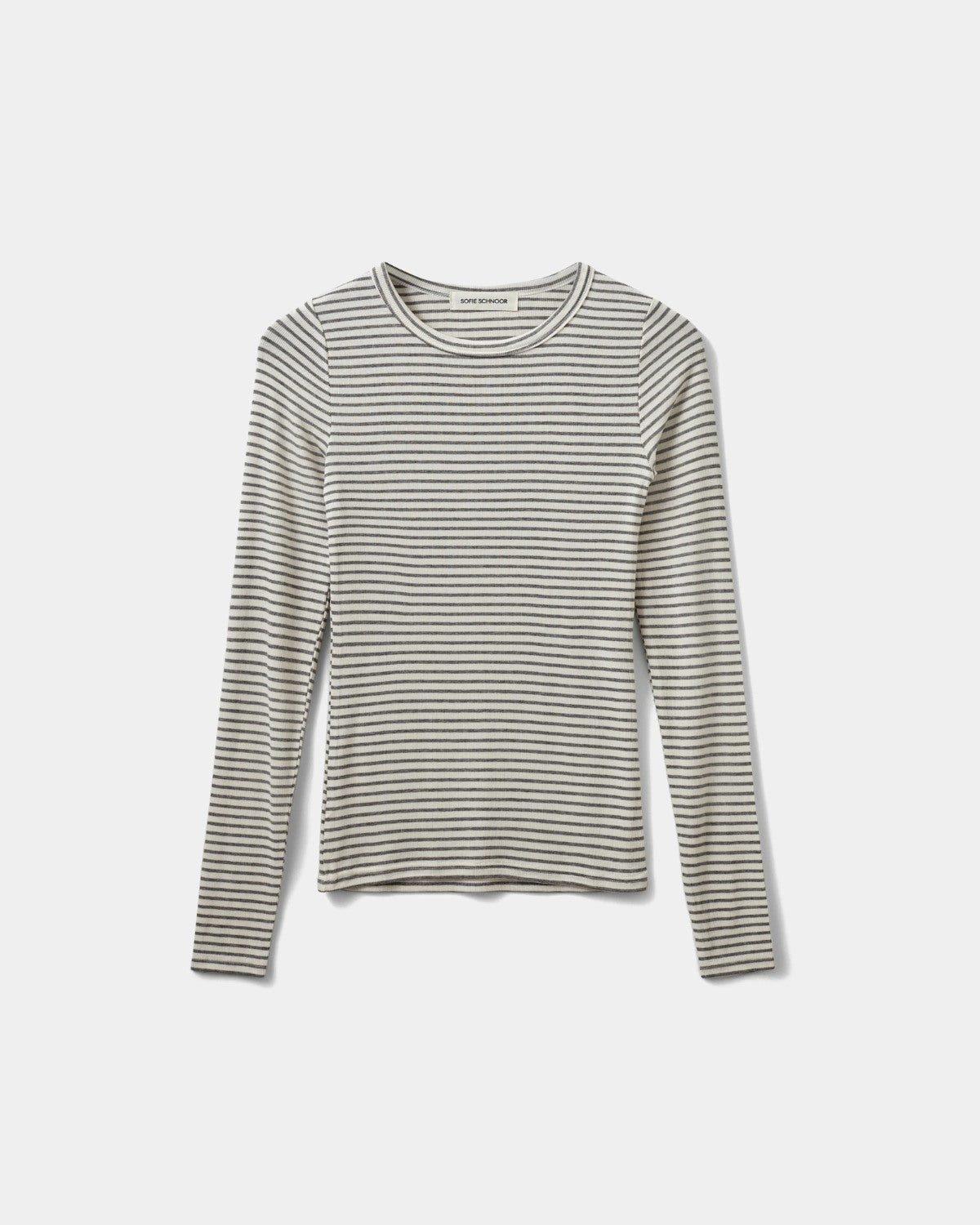 sofie-schnoor-women-petricia-snos704-shirt-grau-gestreift image 1