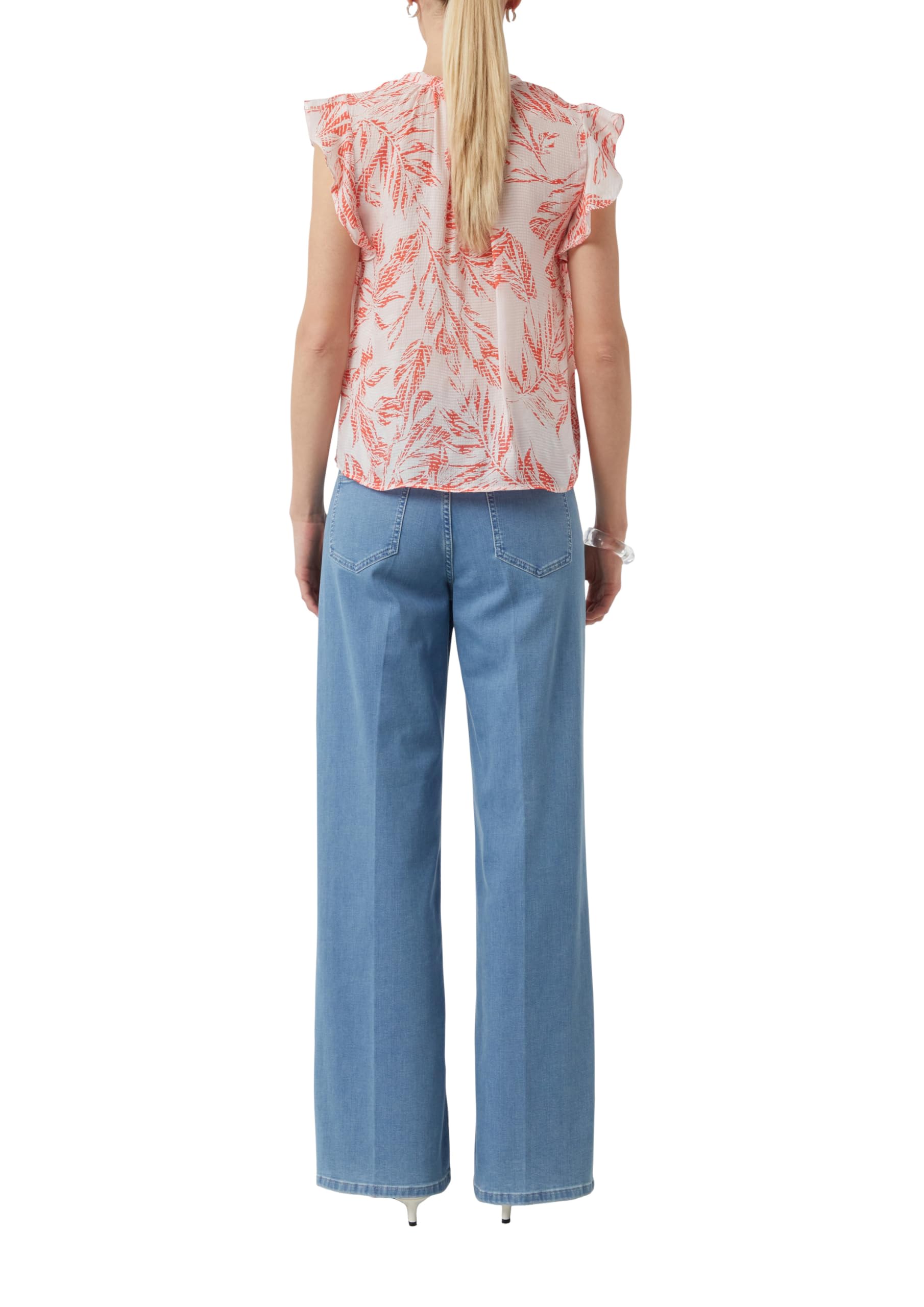 comma-blouses-strukturierte-bluse-volant-gr-e-36 image 2