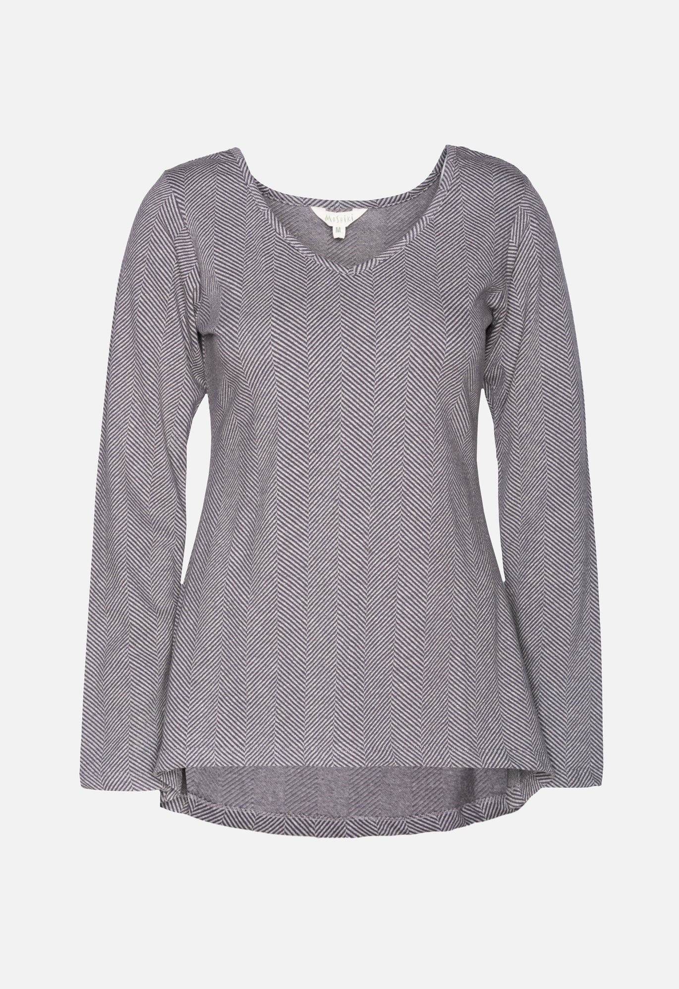 moshiki-w25-top-g7-langarmshirt-grey-jacquard-m-bio image 1