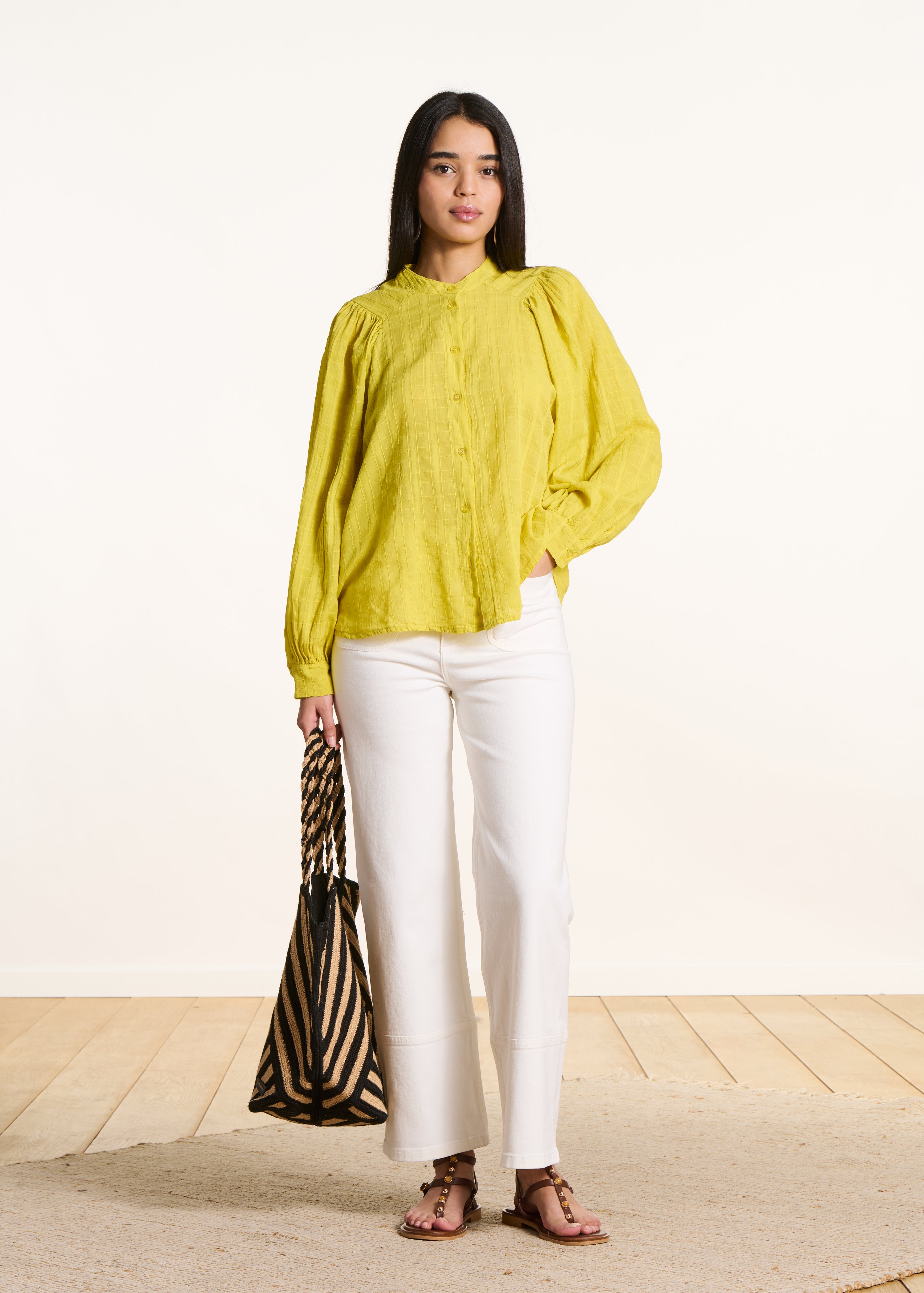 la-f-e-marabout-e-chemise-gr-n-biriba-baumwolle-karo image 3