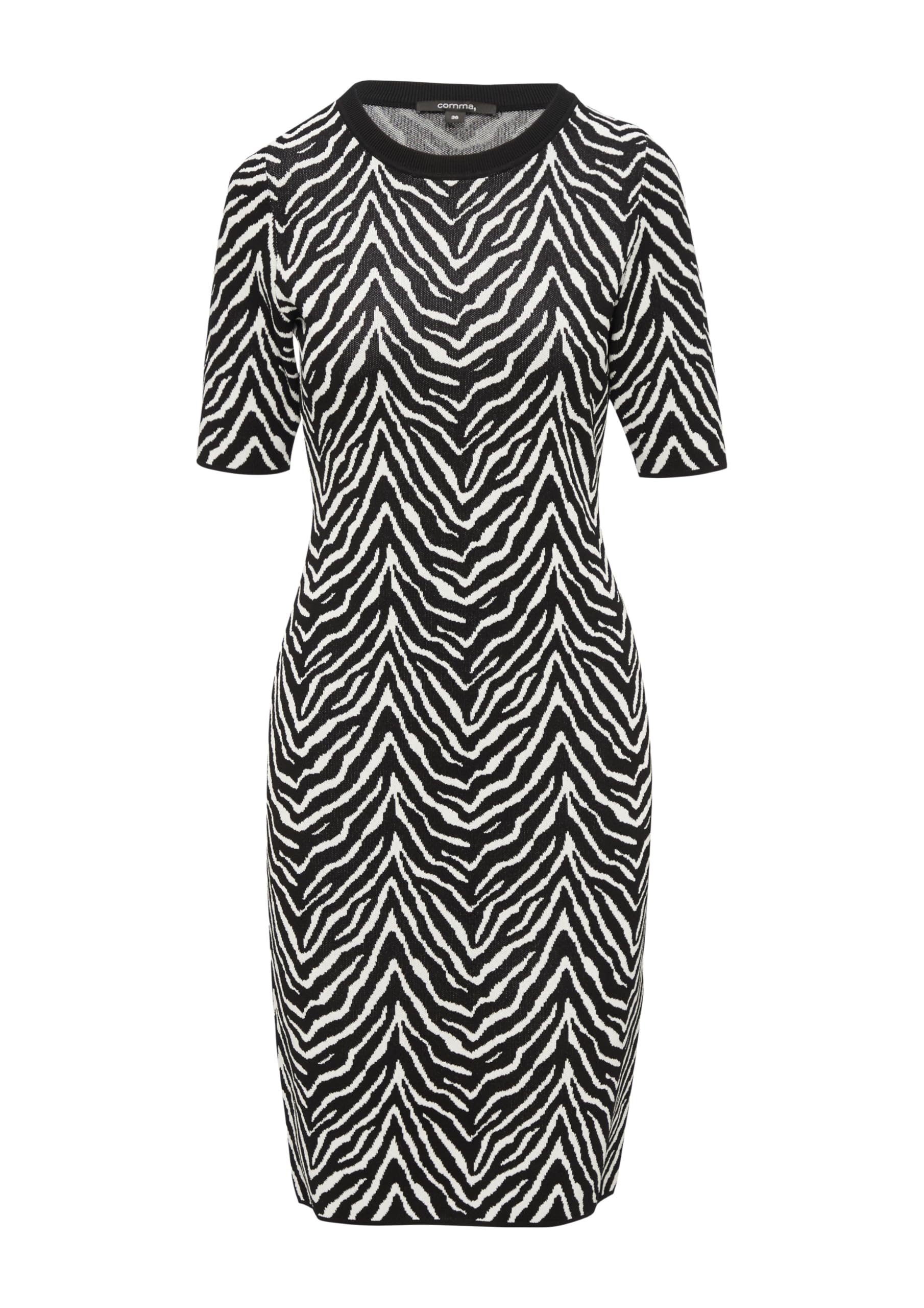 comma-dresses-strickkleid-animal-muster-gr-e-40-schmal image 3