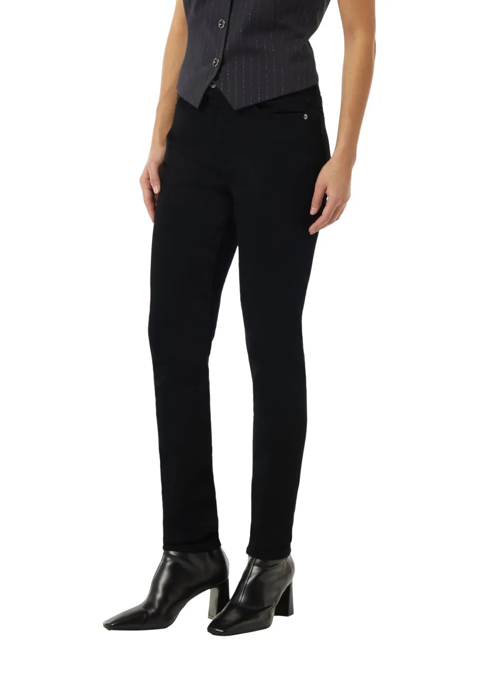 comma-jeans-2157455-skinny-black-denim-satin-gr-42 image 1