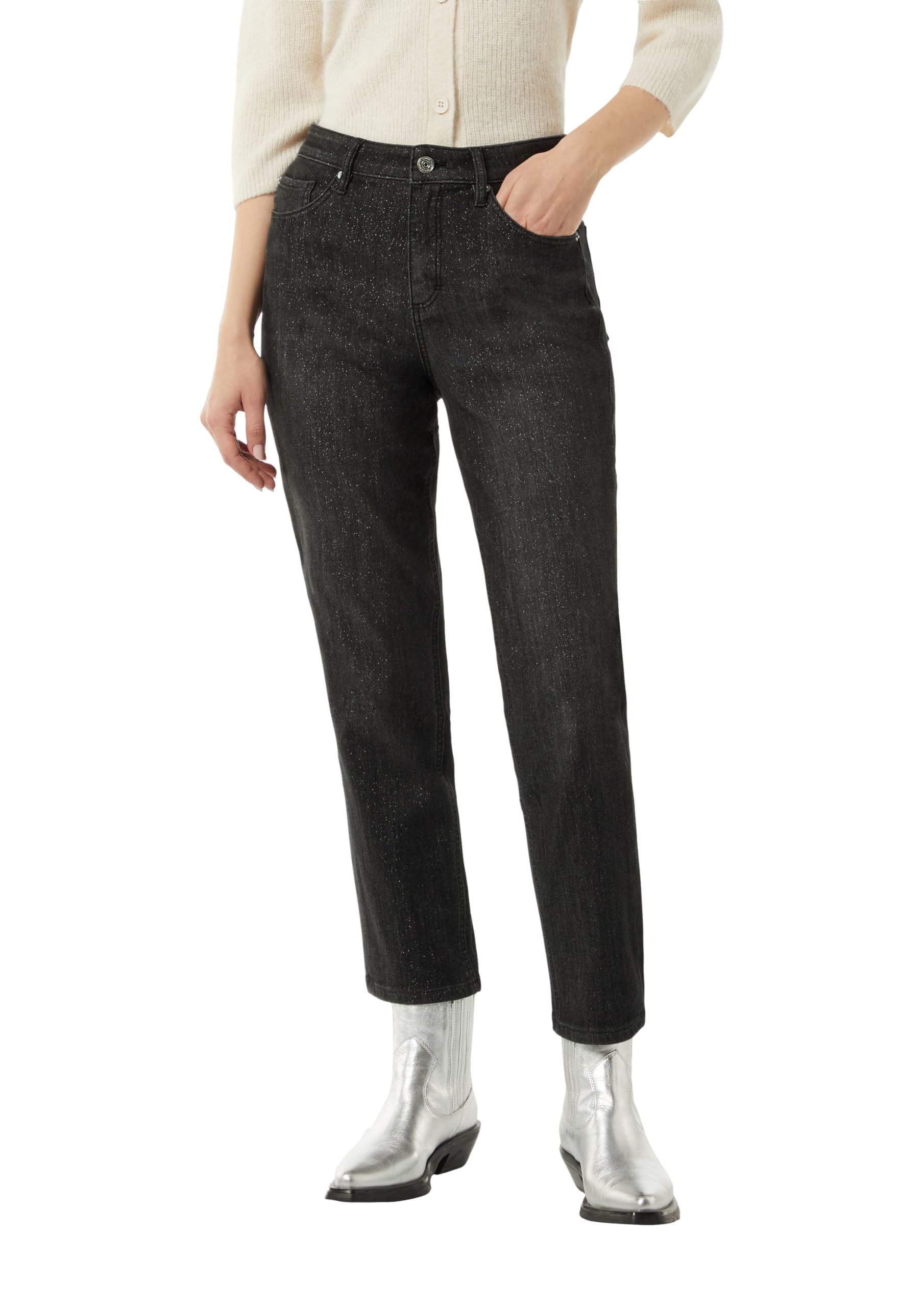 comma-jeans-jeans-hose-metallicgarn-effekt-damen-gr-e-38 image 1