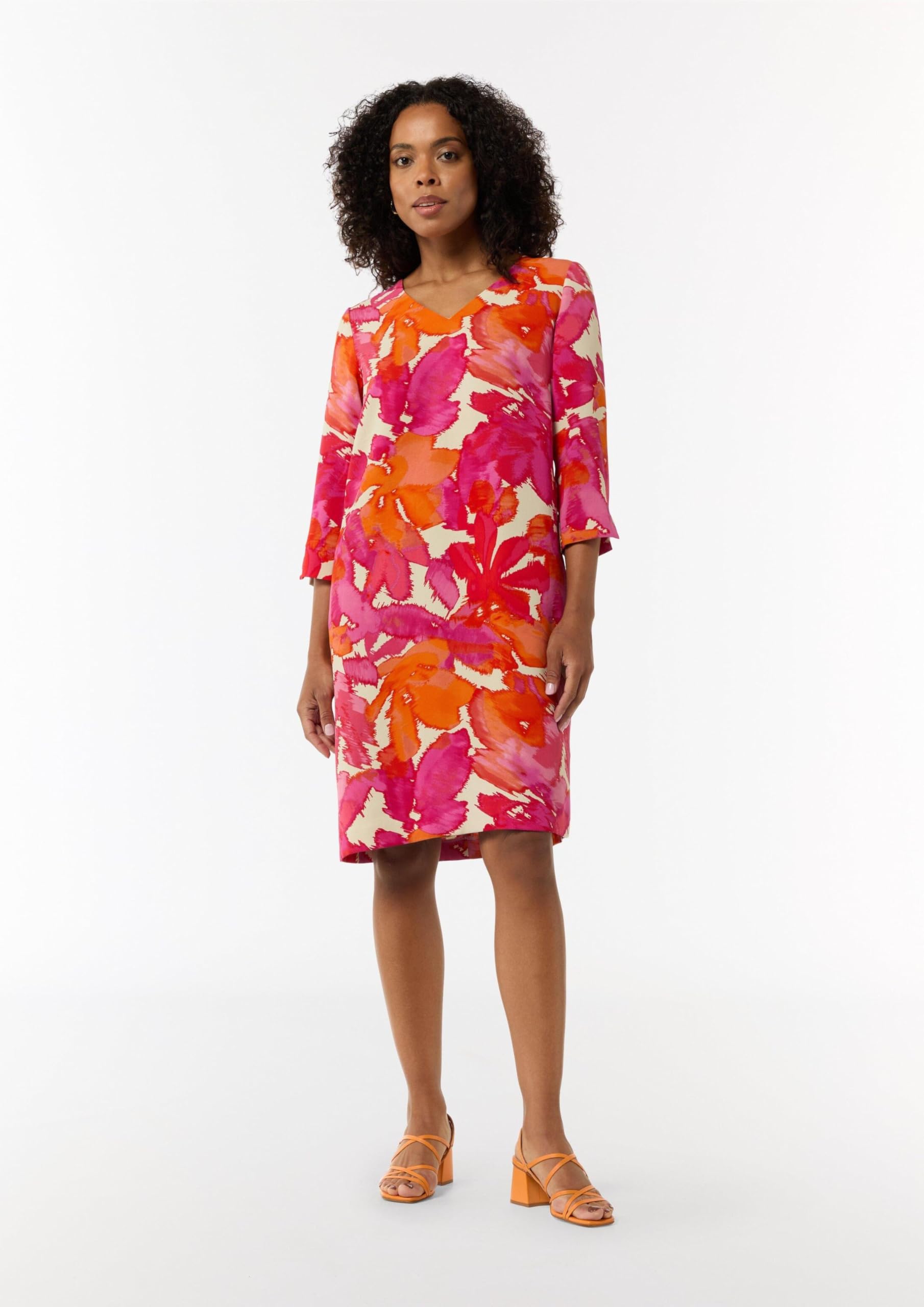 comma-cr-pe-kleid-damen-gr-40-koralle-allover image 5