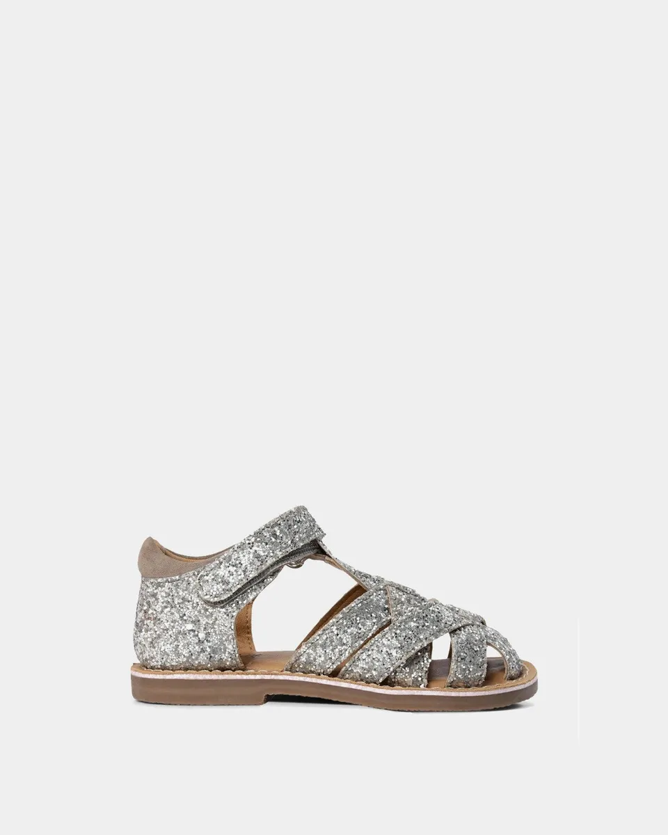 sofie-schnoor-kids-hennask-sandale-silber-glitzer-gr-25 image 1