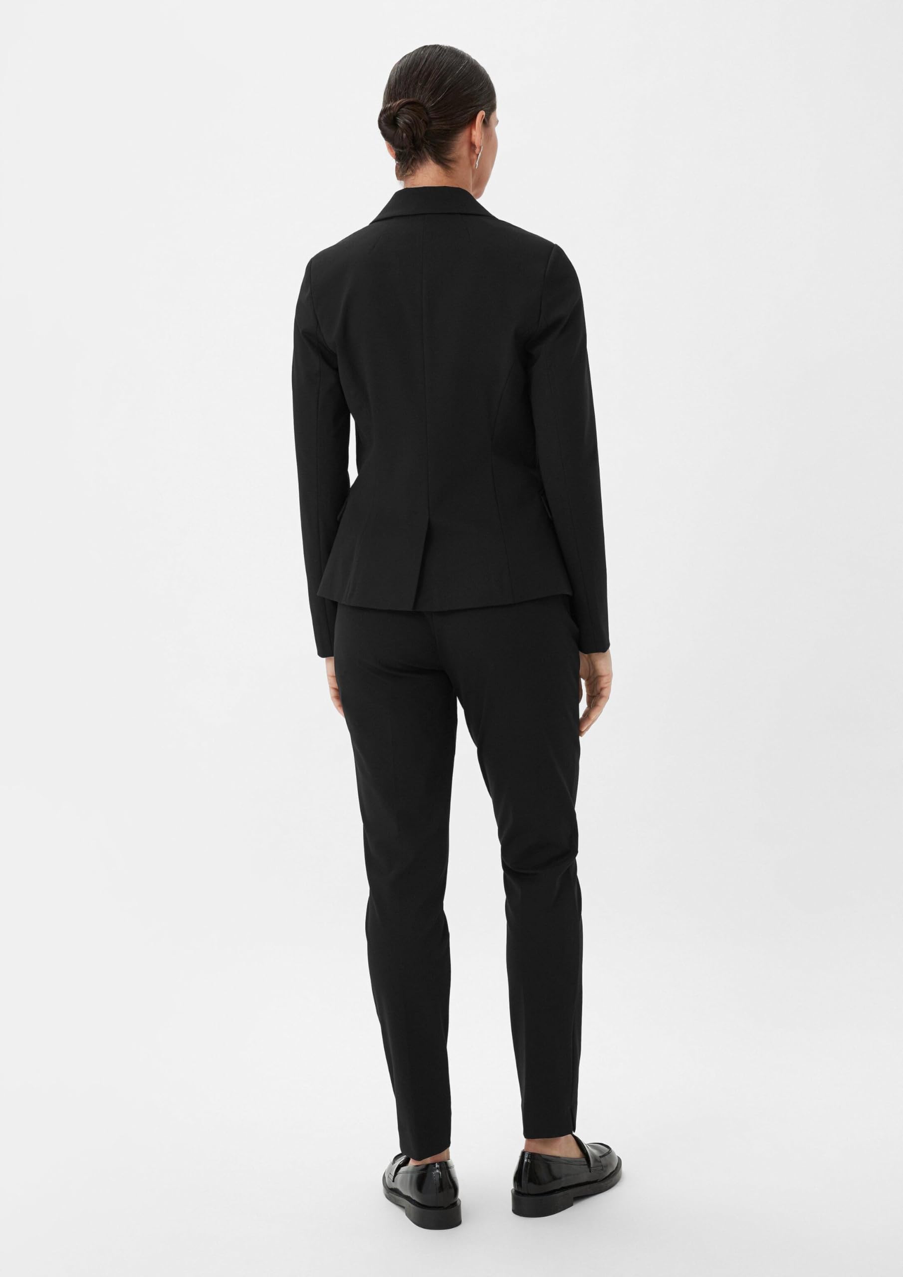 comma-blazers-blazer-schwarz-viskosemix-damen image 6
