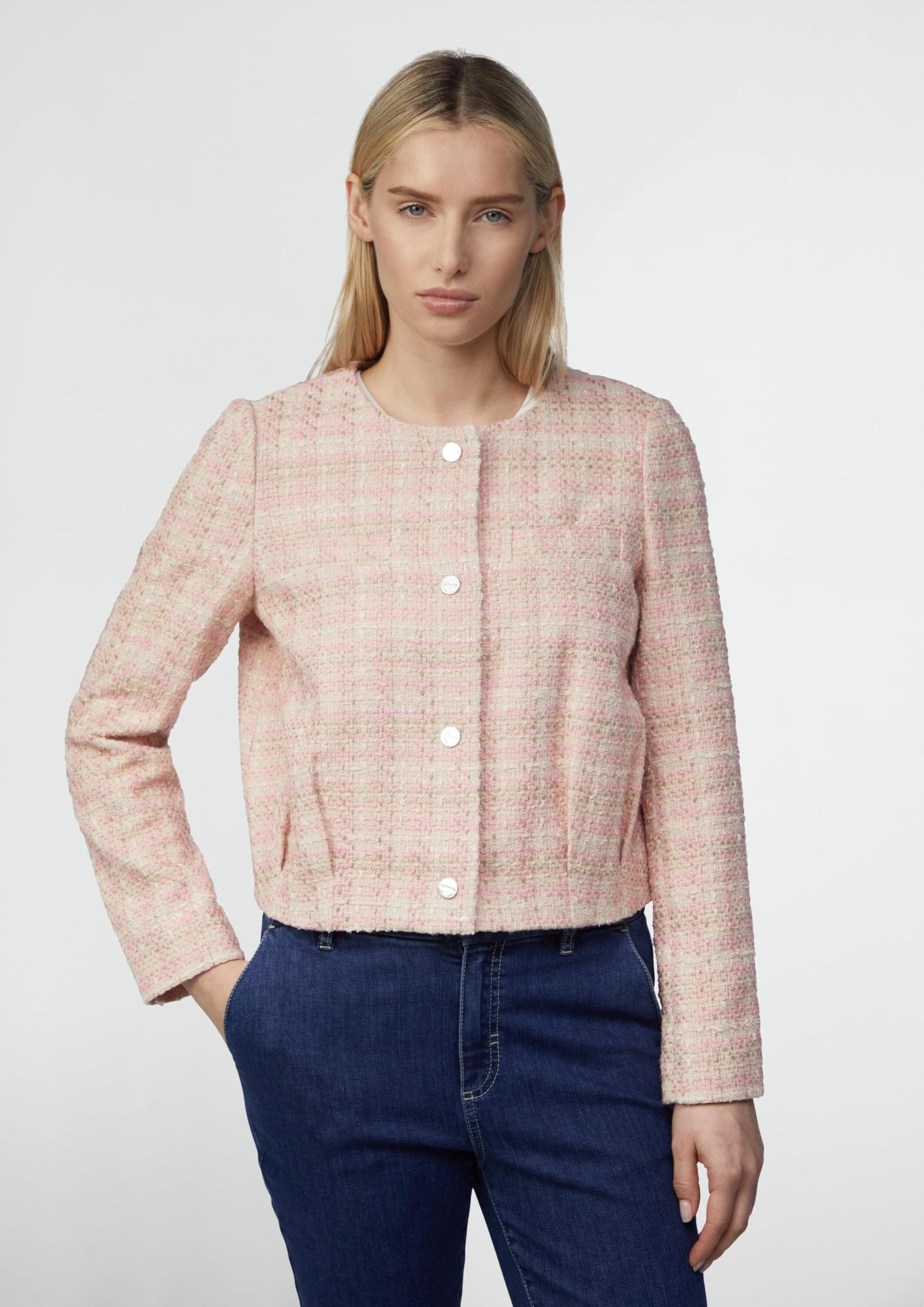 comma-tweed-jacke-boxy-fit-rundhals image 3
