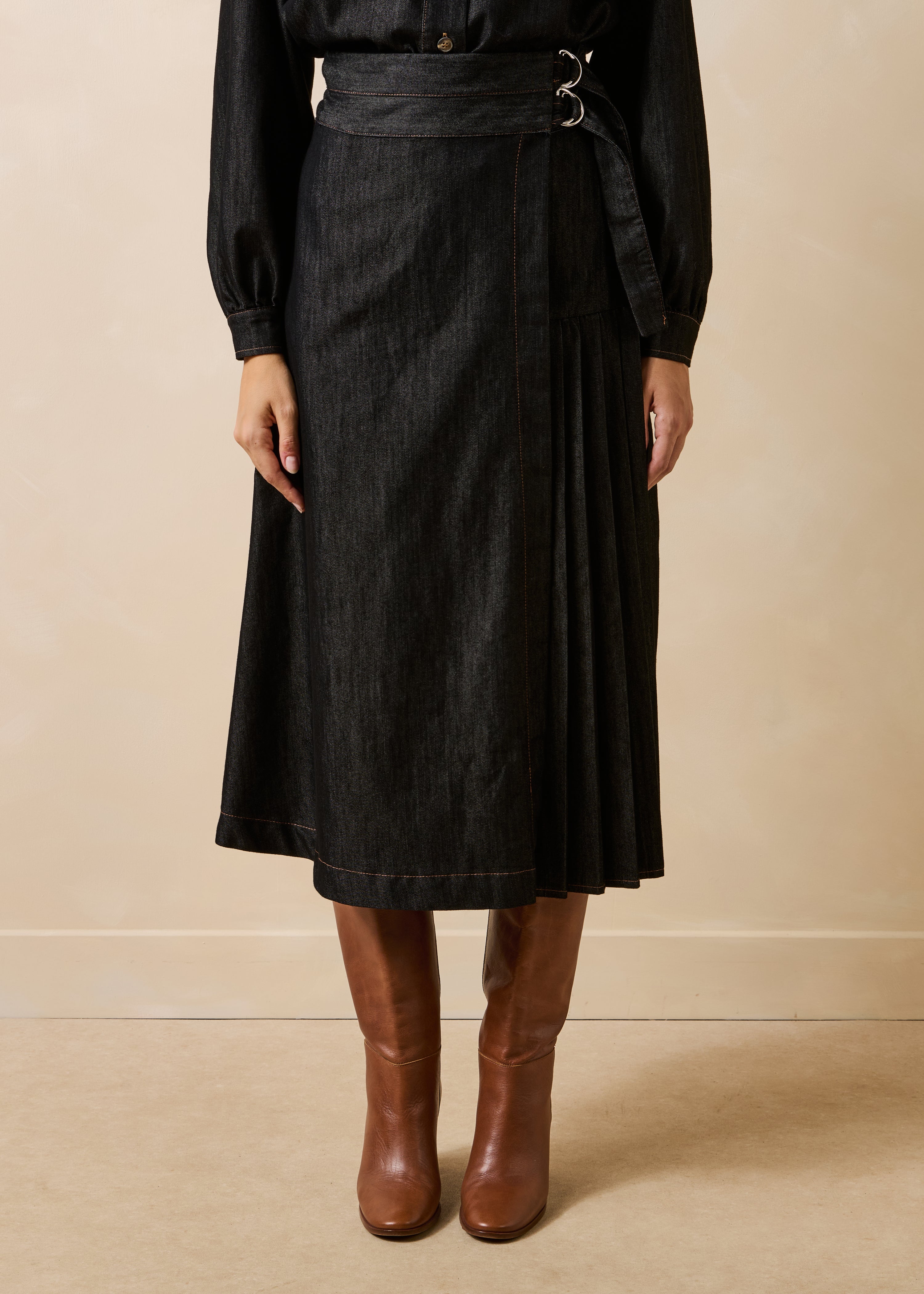 la-f-e-marabout-e-galway-wickelrock-midi-denim-schwarz-38 image 2