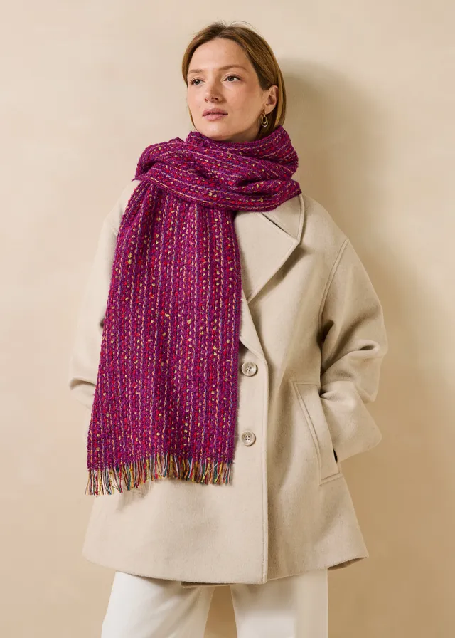 la-f-e-marabout-e-gradin-schal-violett-mohair-fransen image 1