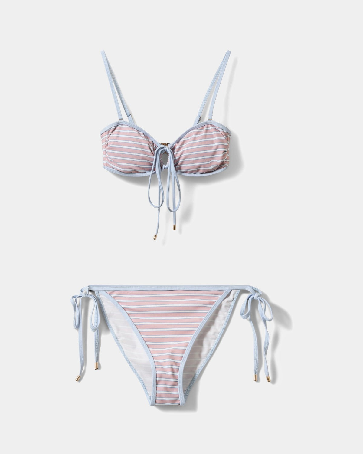 sofie-schnoor-women-gabbysw-bikini-bandeau-rosa-gestreift image 1